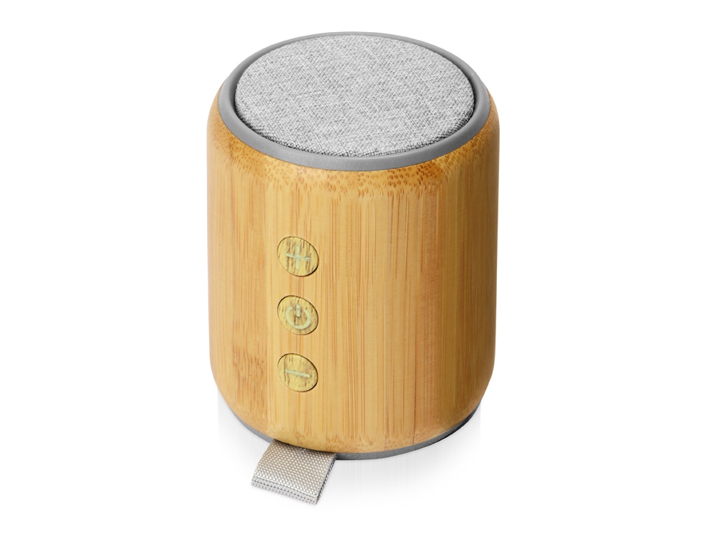 Портативная колонка из бамбука "Bongo", натуральный (Р)-1