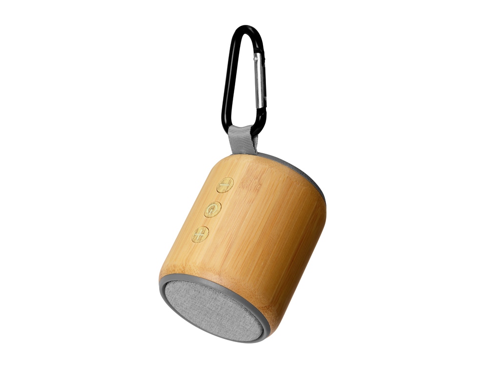 Портативная колонка из бамбука "Bongo", натуральный (Р)-3