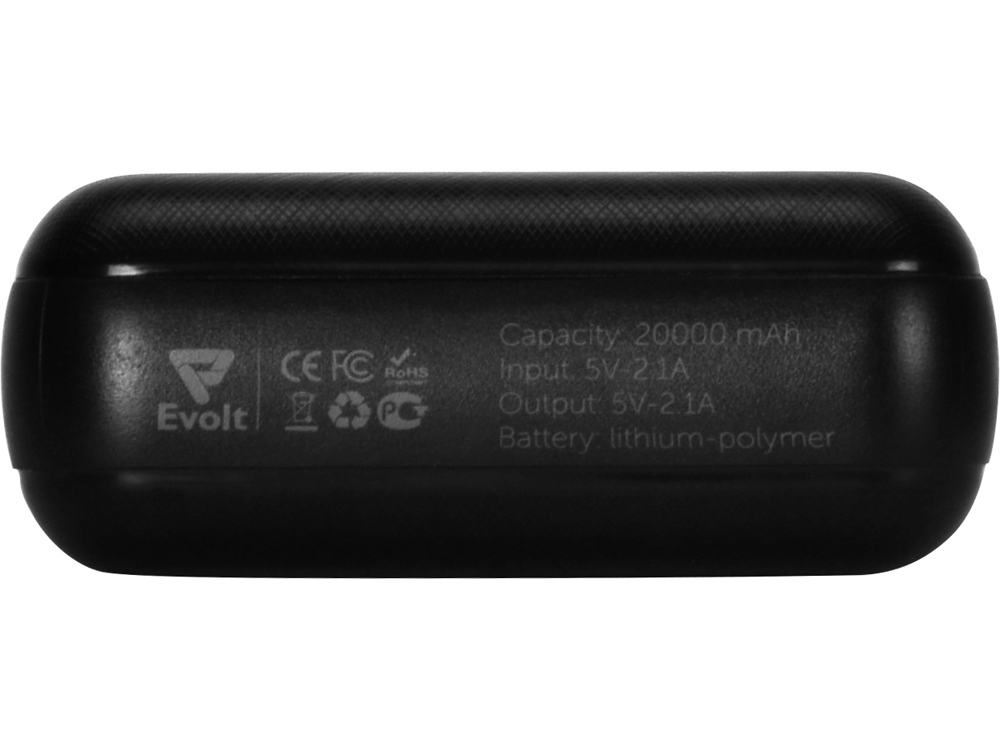 Портативное зарядное устройство "Elec", 20000 mAh, черный-6