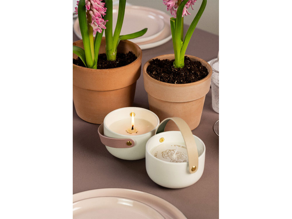 Свеча Valerie Concept с крышкой CNDL 5 PINK, белый/розовый (Р)-4
