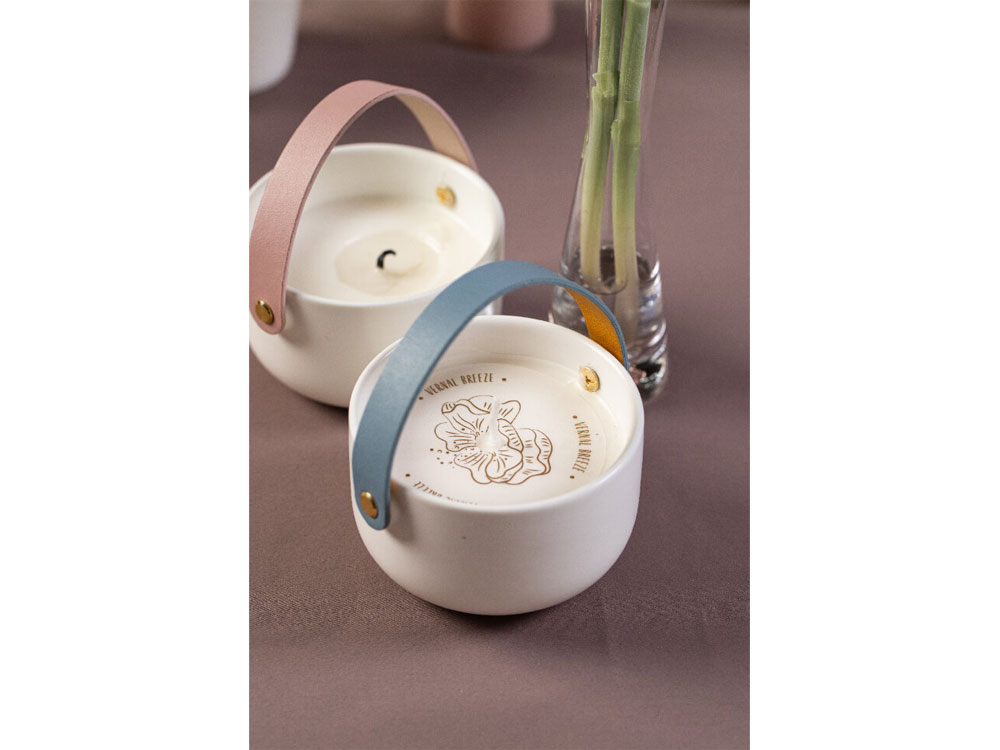 Свеча Valerie Concept с крышкой CNDL 5 PINK, белый/розовый (Р)-6