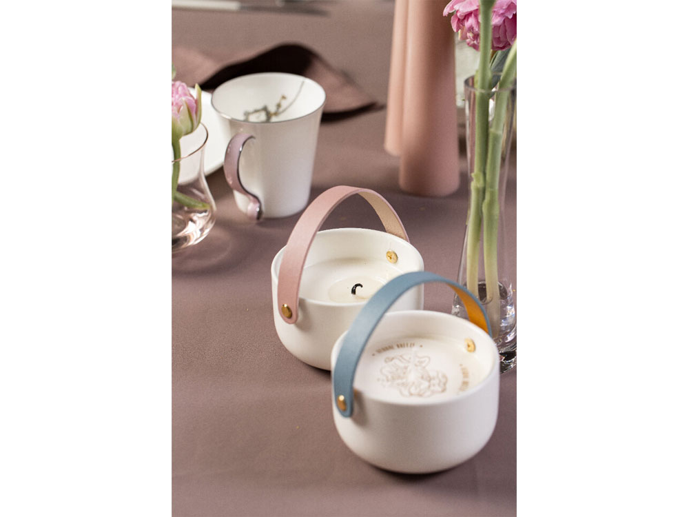 Свеча Valerie Concept с крышкой CNDL 5 PINK, белый/розовый (Р)-7
