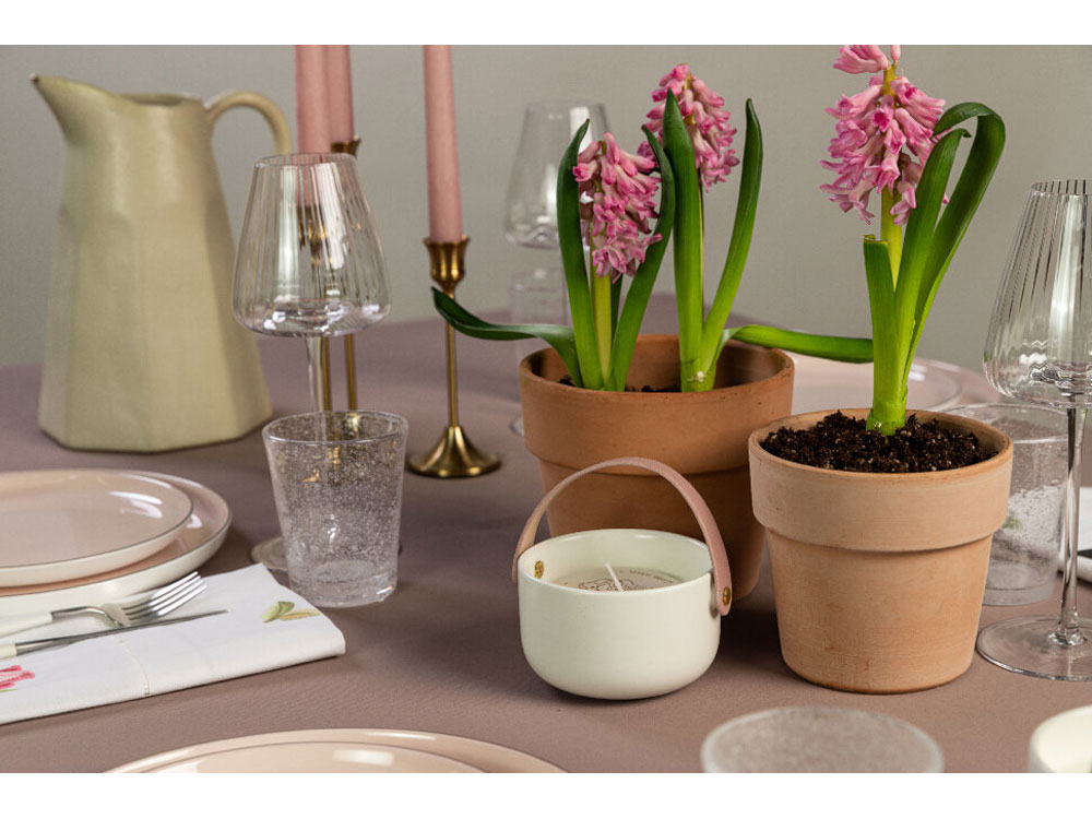 Свеча Valerie Concept с крышкой CNDL 5 PINK, белый/розовый (Р)-9