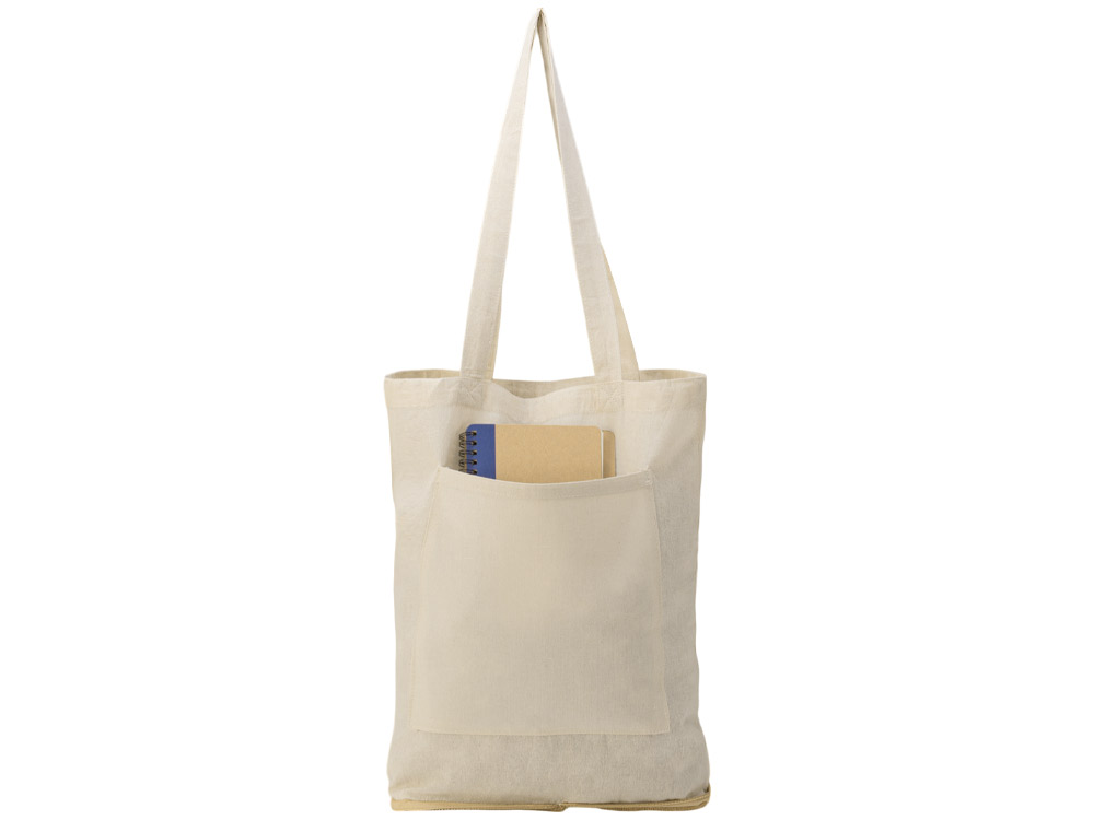 Складная сумка Jute из джута и хлопка, натуральный-7