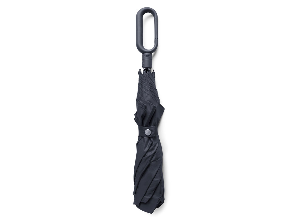 Зонт складной Mini Hook, черный-1