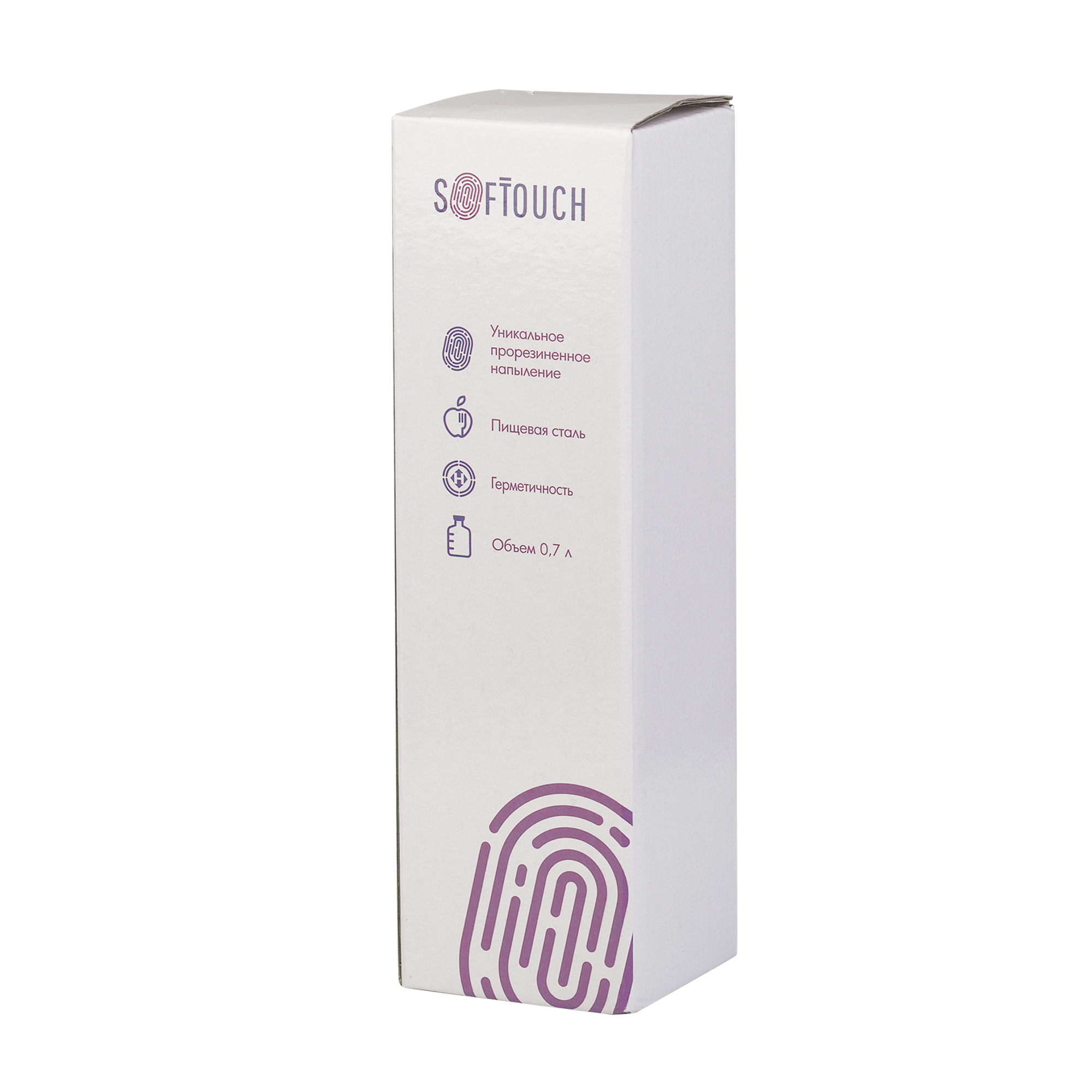 Бутылка для воды "Фитнес" 700 мл, покрытие soft touch-2
