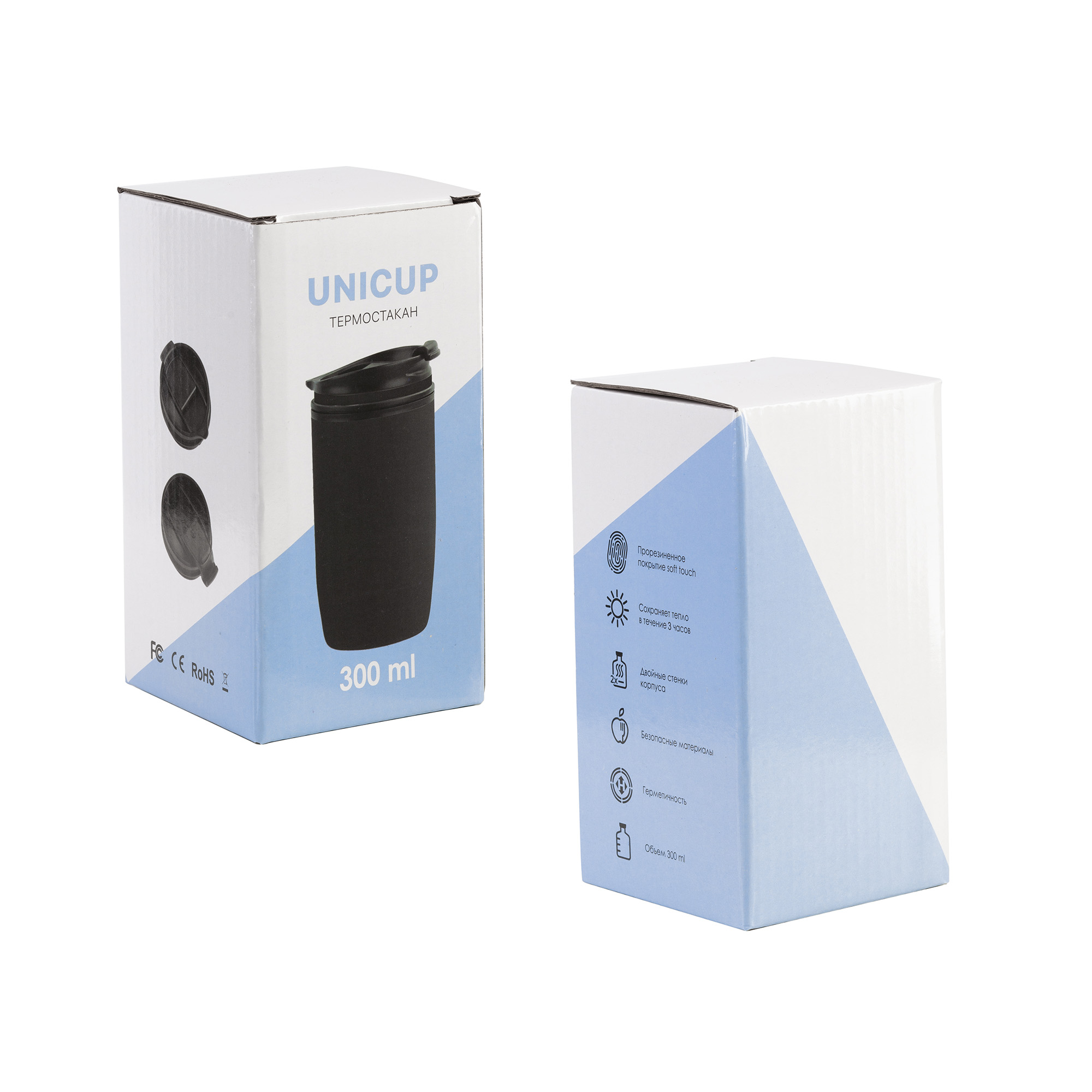 Термостакан "Unicup" 300 мл, покрытие soft touch-6