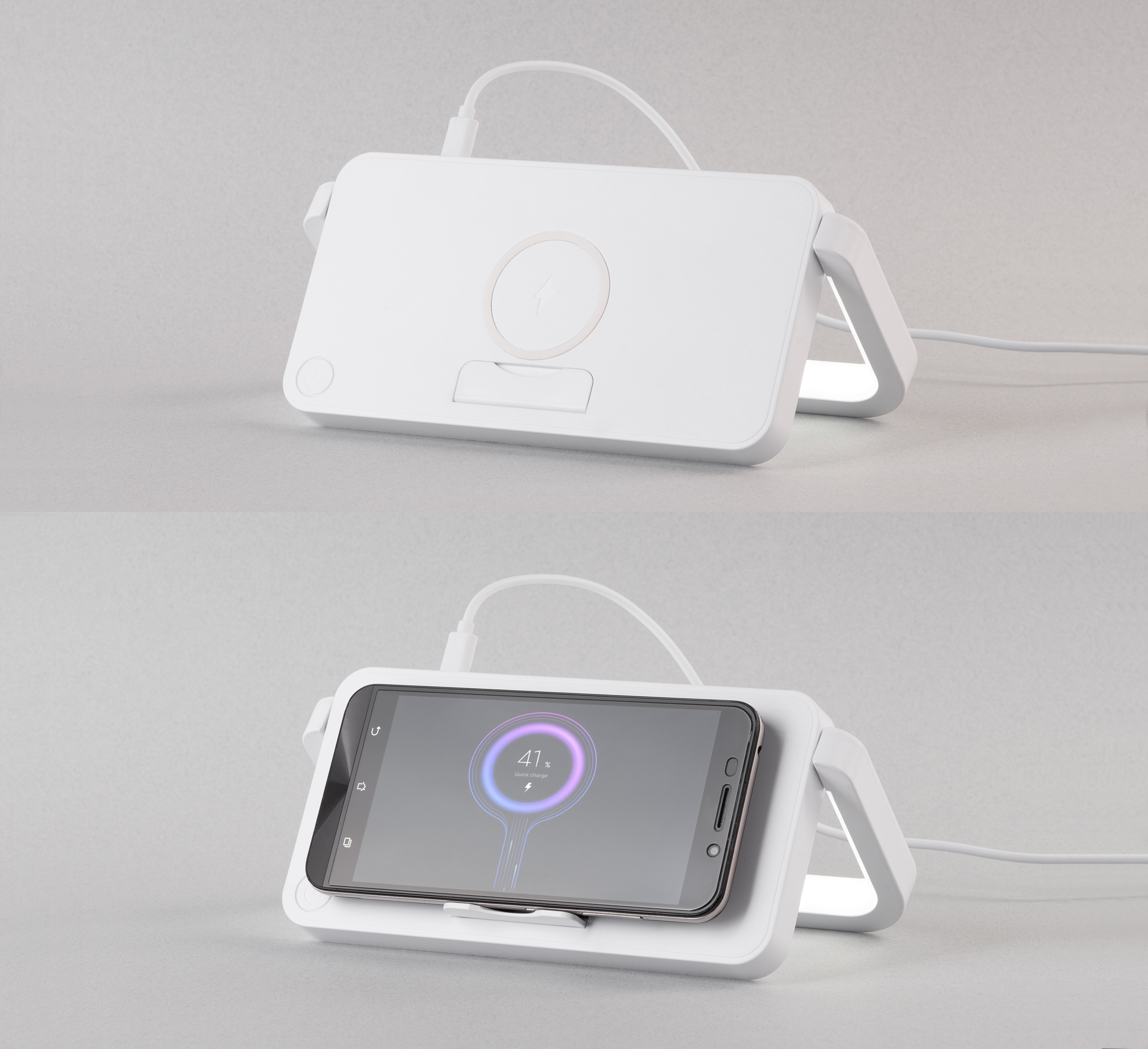 Лампа складная "Smart Light" с беспроводным (10W) зарядным устройством и подставкой для смартфона-4