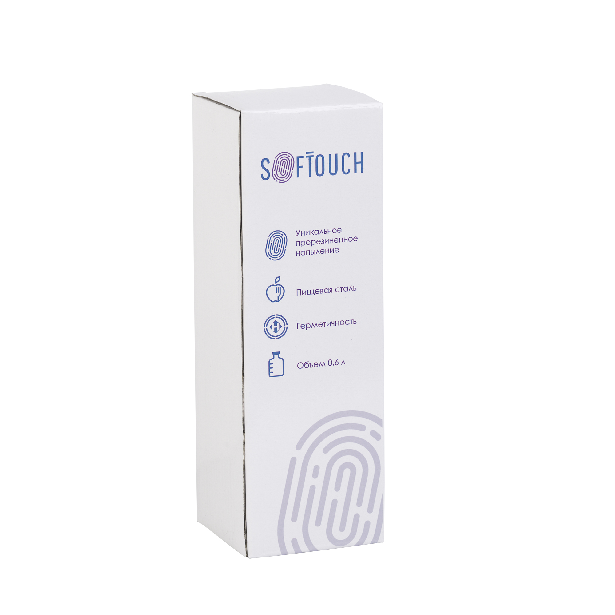 Бутылка для воды "Индиана" 600 мл, покрытие soft touch-4