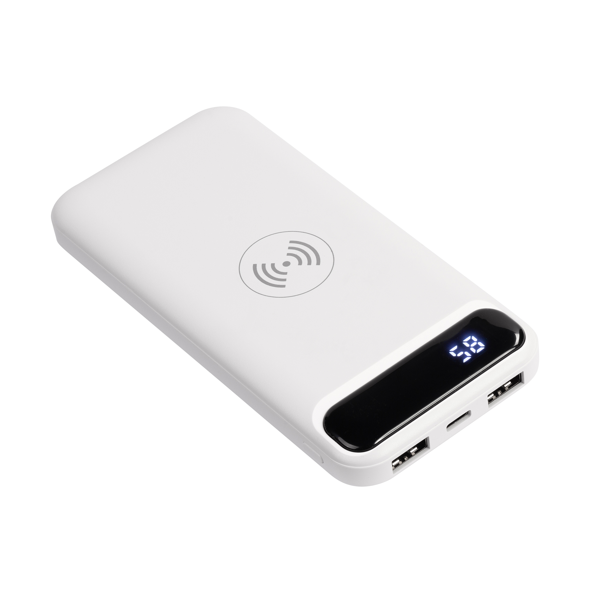 Беспроводное зарядное устройство "Quantum", 10000 mAh с цифровым индикатором заряда-5