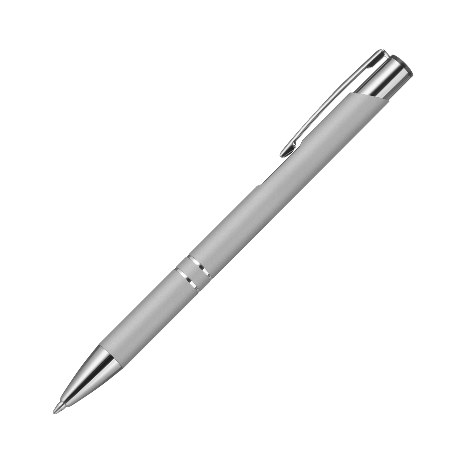 Шариковая ручка Альфа (Alpha), серебряная-1