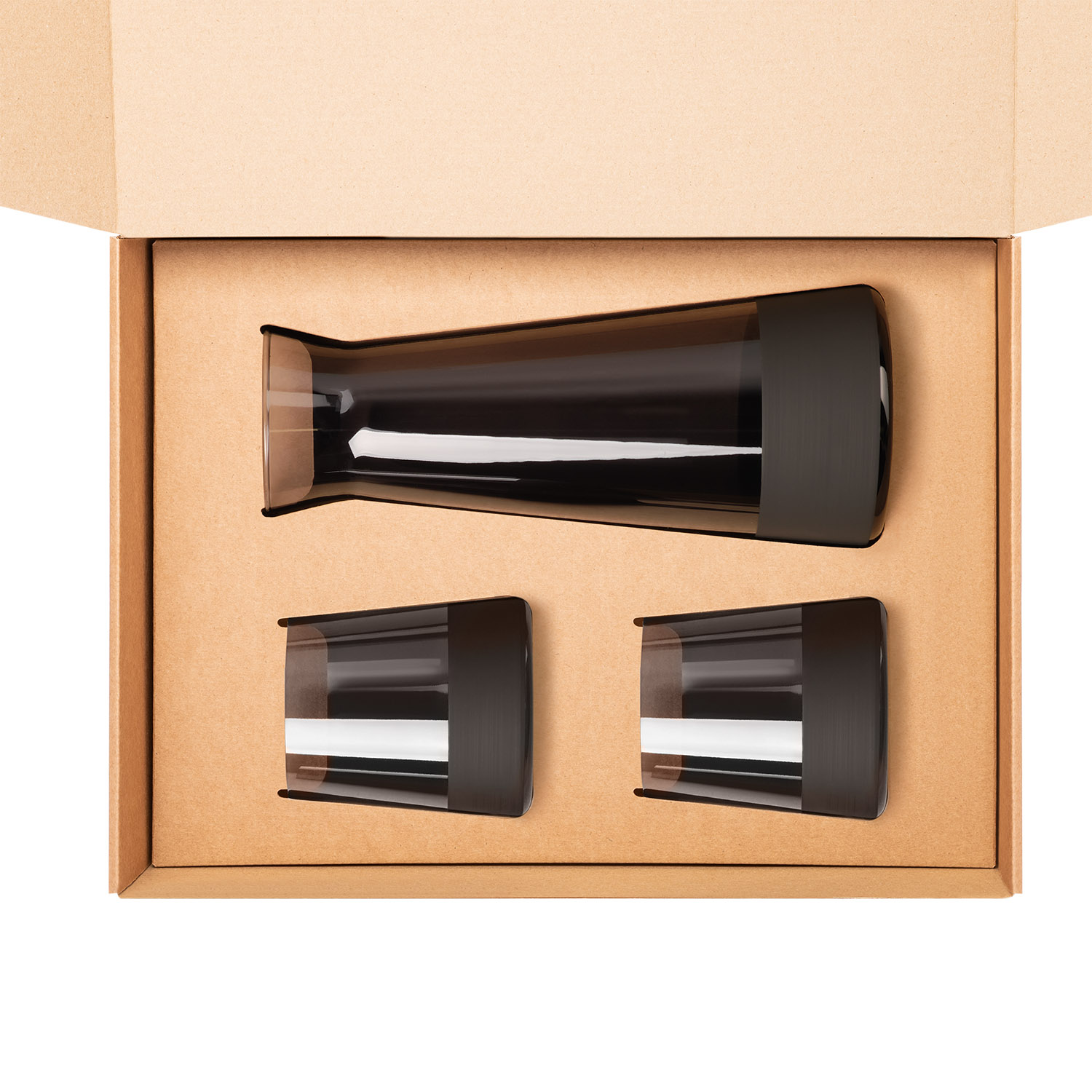 Доп. Ложемент под декантер + 2 низких стакана в среднюю универсальную коробку (арт. 21002.020)-1