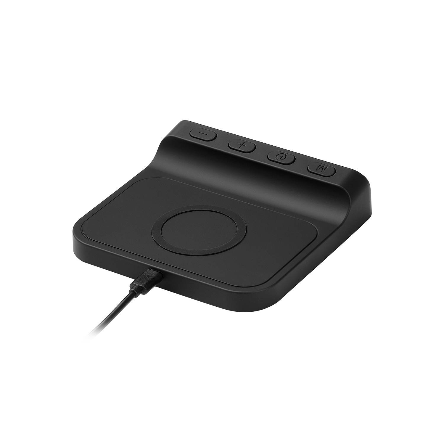 Зарядная станция с часами 15W Ригель (Rigel), черная-12