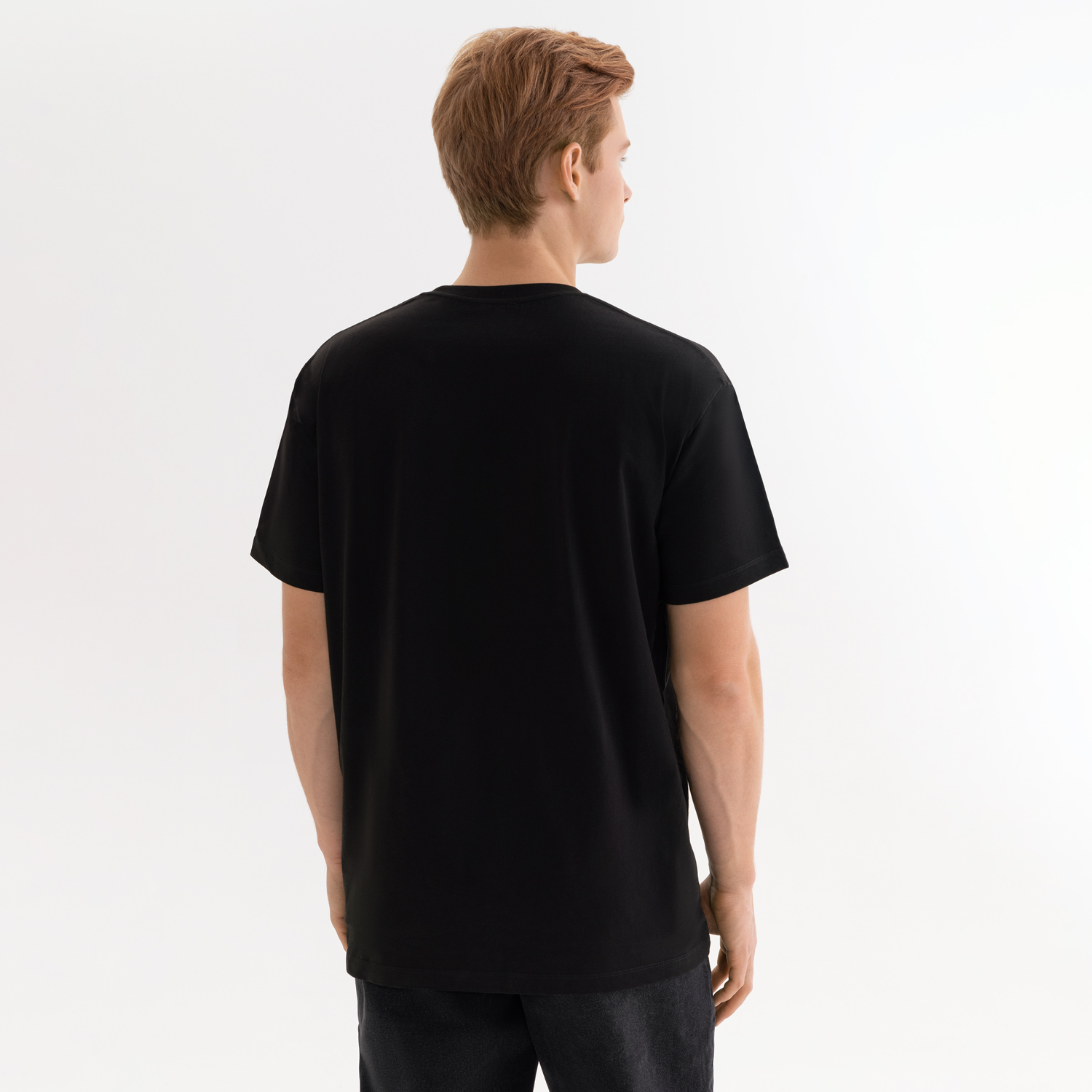 Футболка унисекс Крис (Kris), 150 гр., черная, размер XS-3