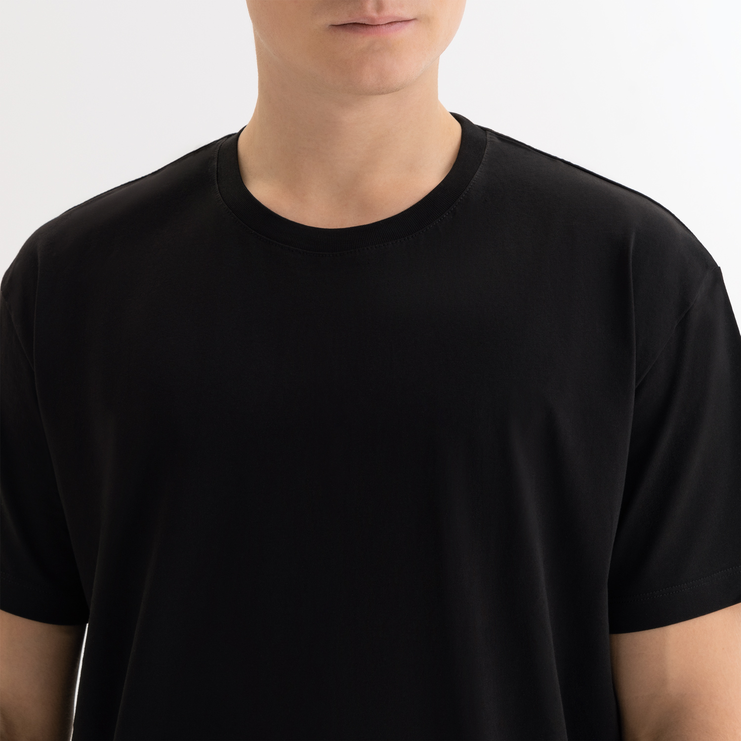 Футболка унисекс Крис (Kris), 150 гр., черная, размер XS-4