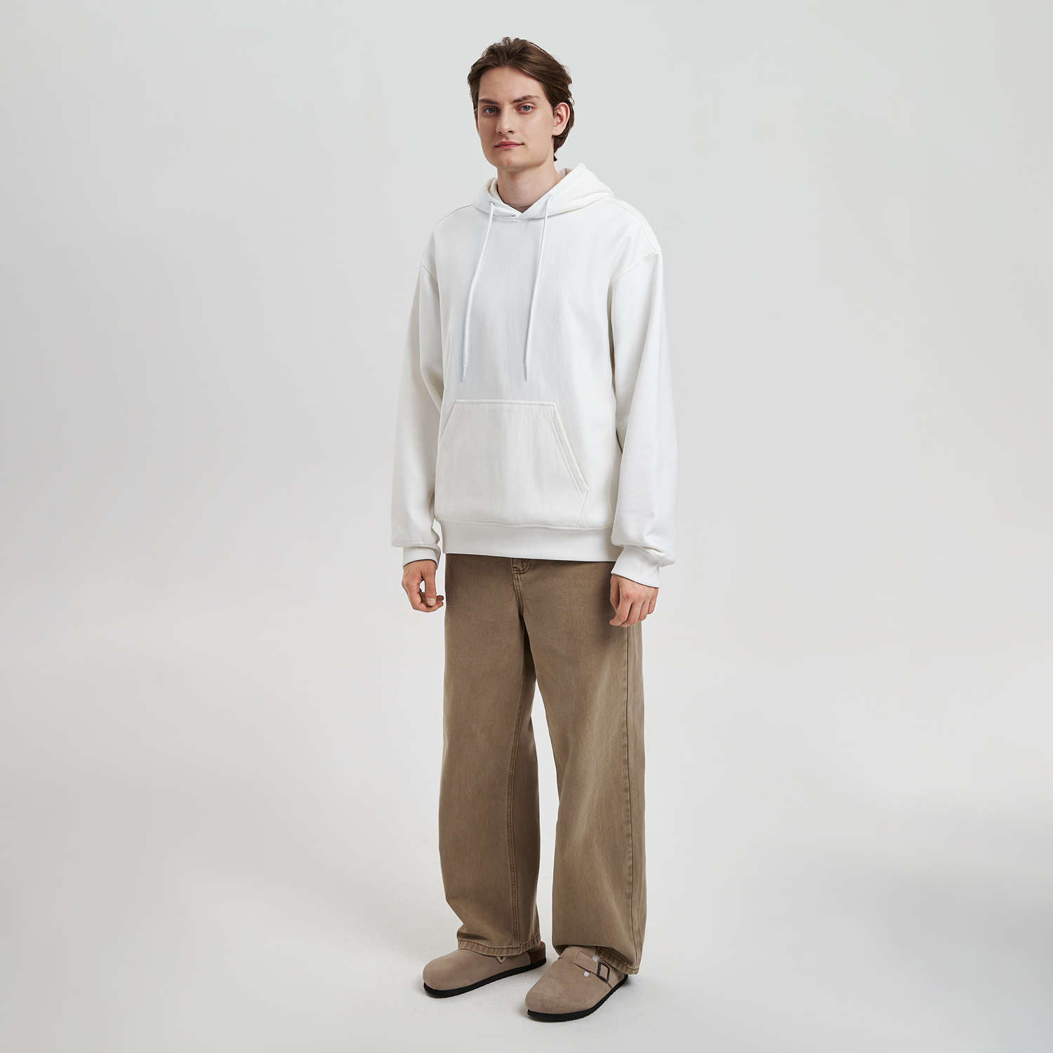 Худи релакс унисекс Адвенче (Adventure), белый, размер 3XL/4XL-1