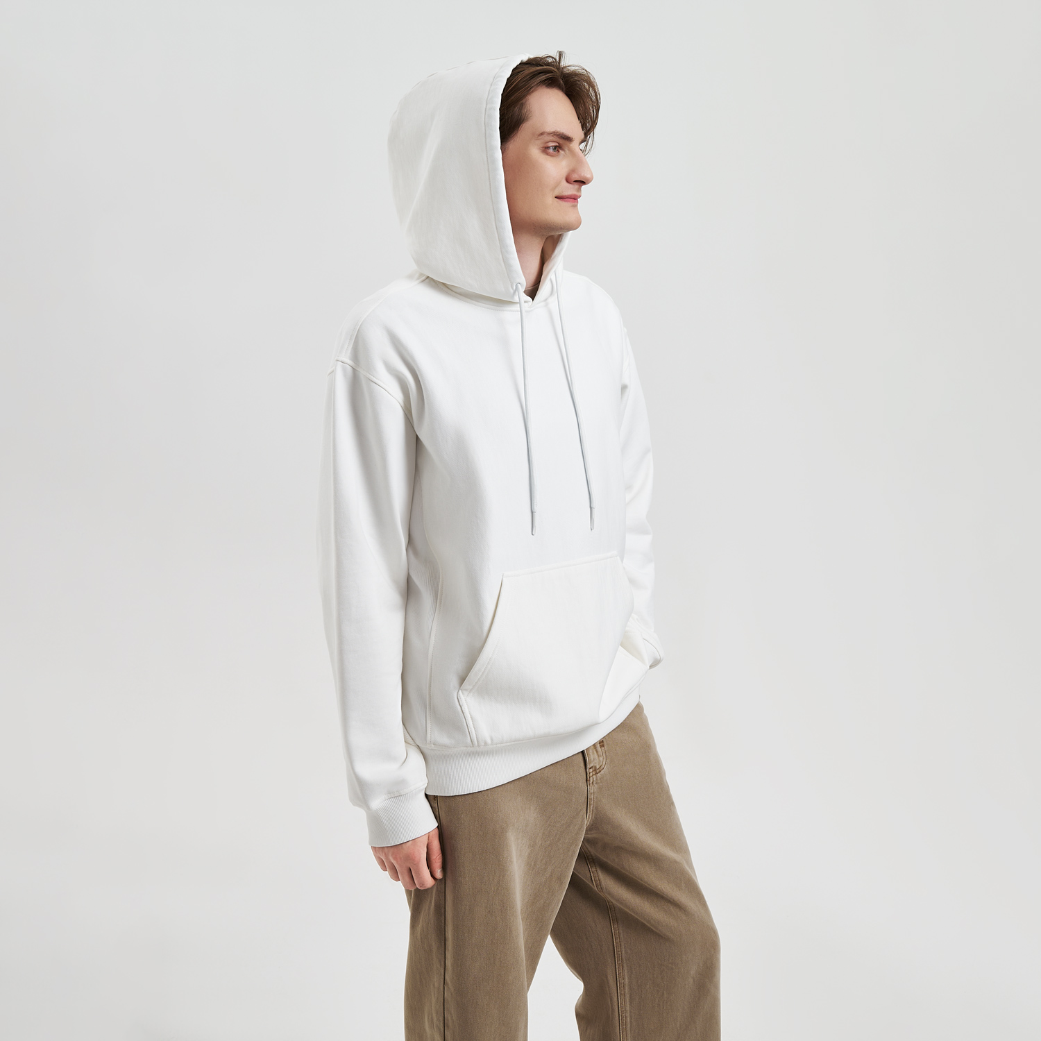 Худи релакс унисекс Адвенче (Adventure), белый, размер 3XL/4XL-6