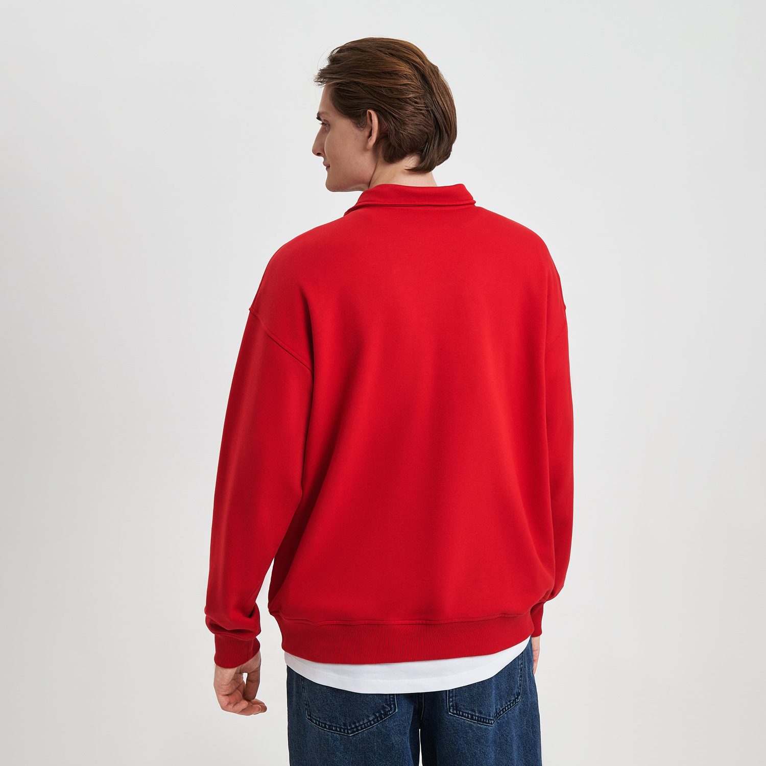 Толстовка на молнии унисекс Флоу (Flow), красная, размер 3XL/4XL-5
