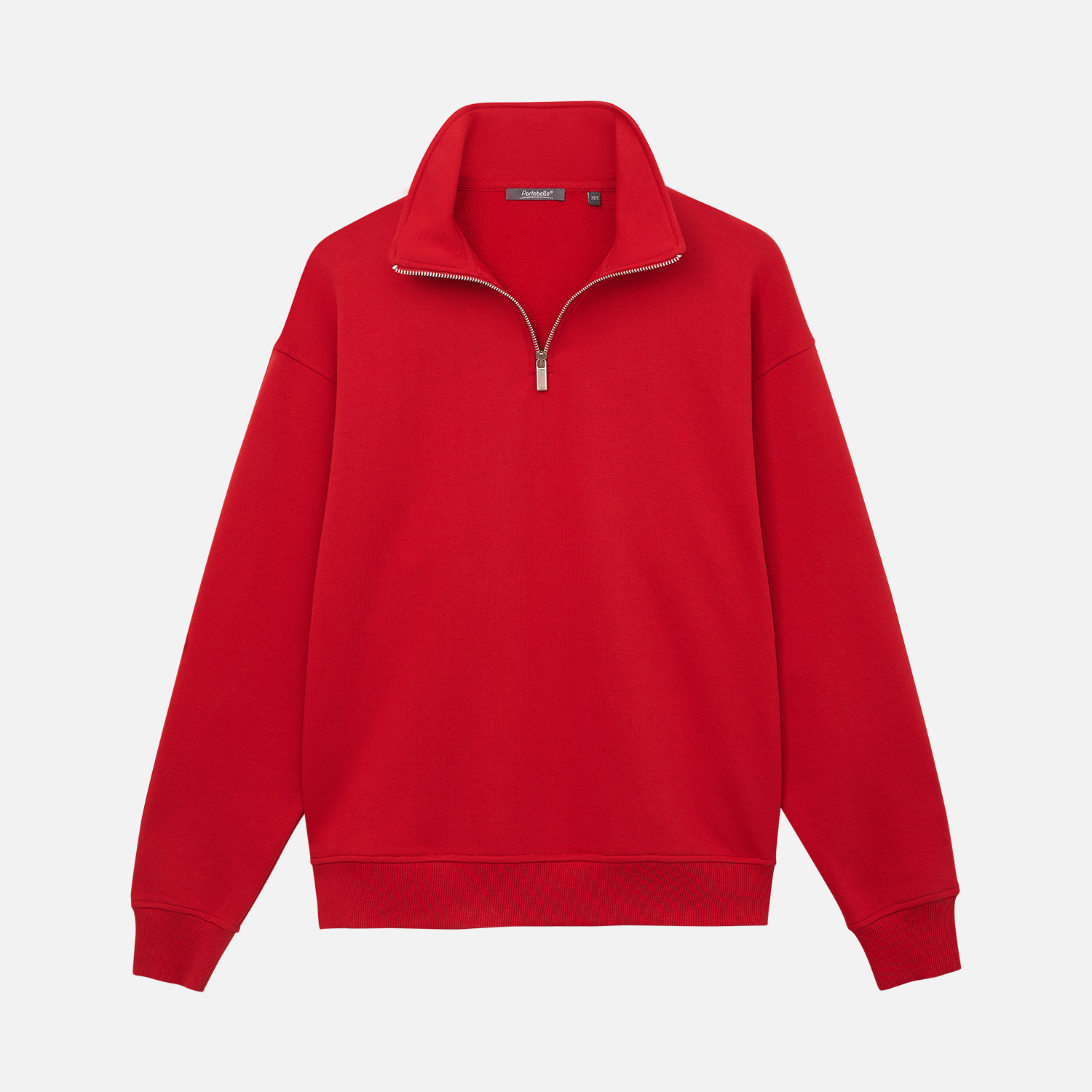 Толстовка на молнии унисекс Флоу (Flow), красная, размер 3XL/4XL-7
