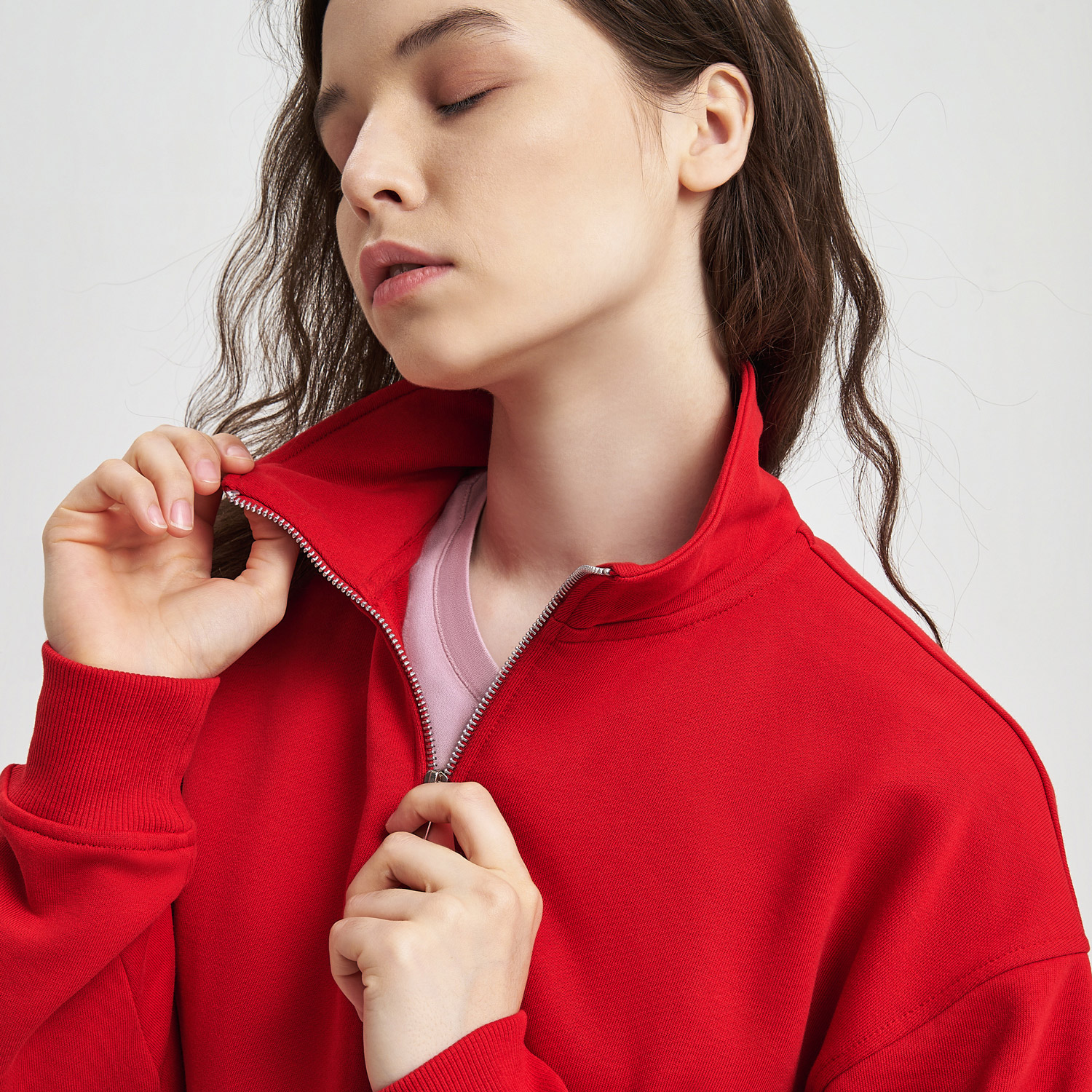 Толстовка на молнии унисекс Флоу (Flow), красная, размер 3XL/4XL-9