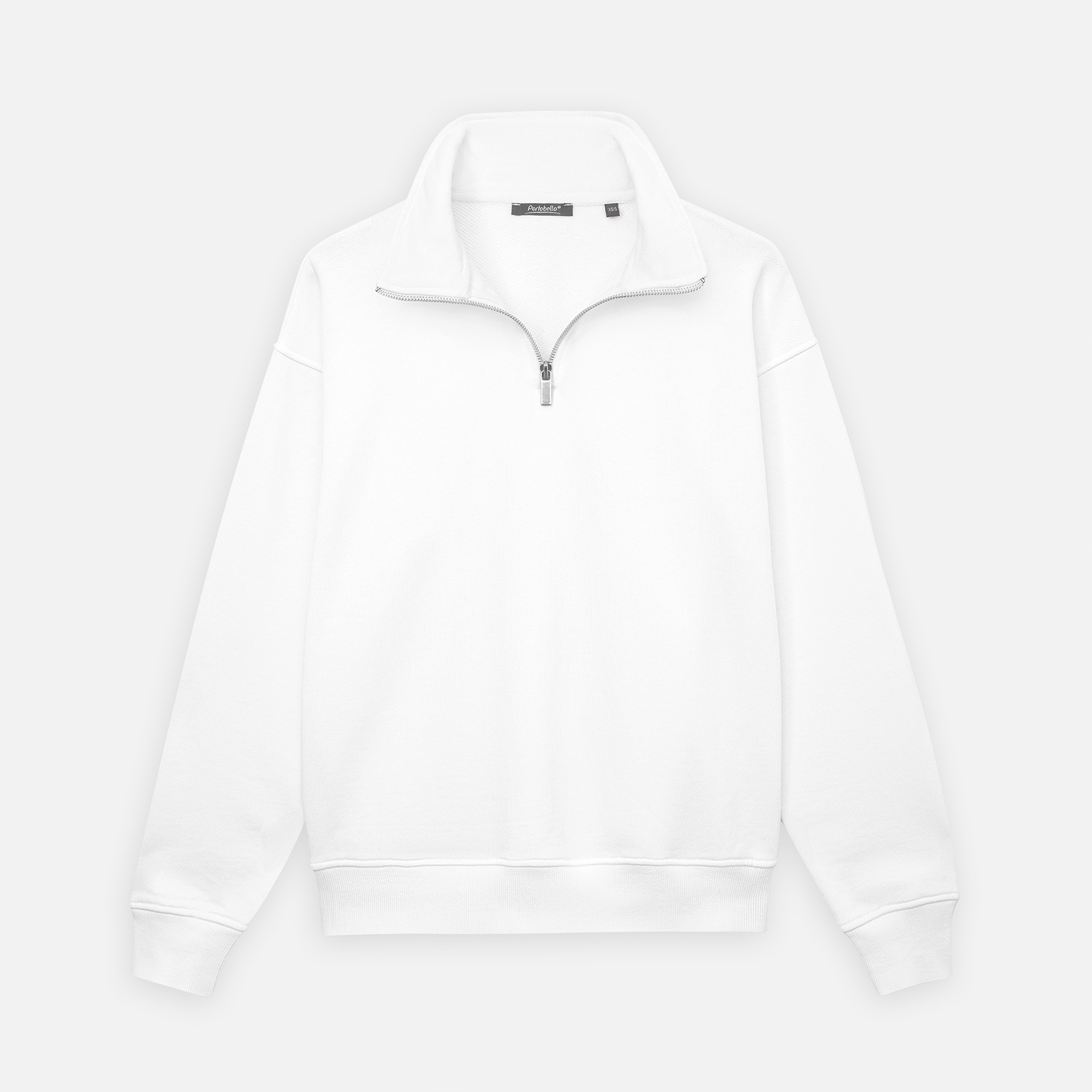 Толстовка на молнии унисекс Флоу (Flow), белая, размер 3XL/4XL-7