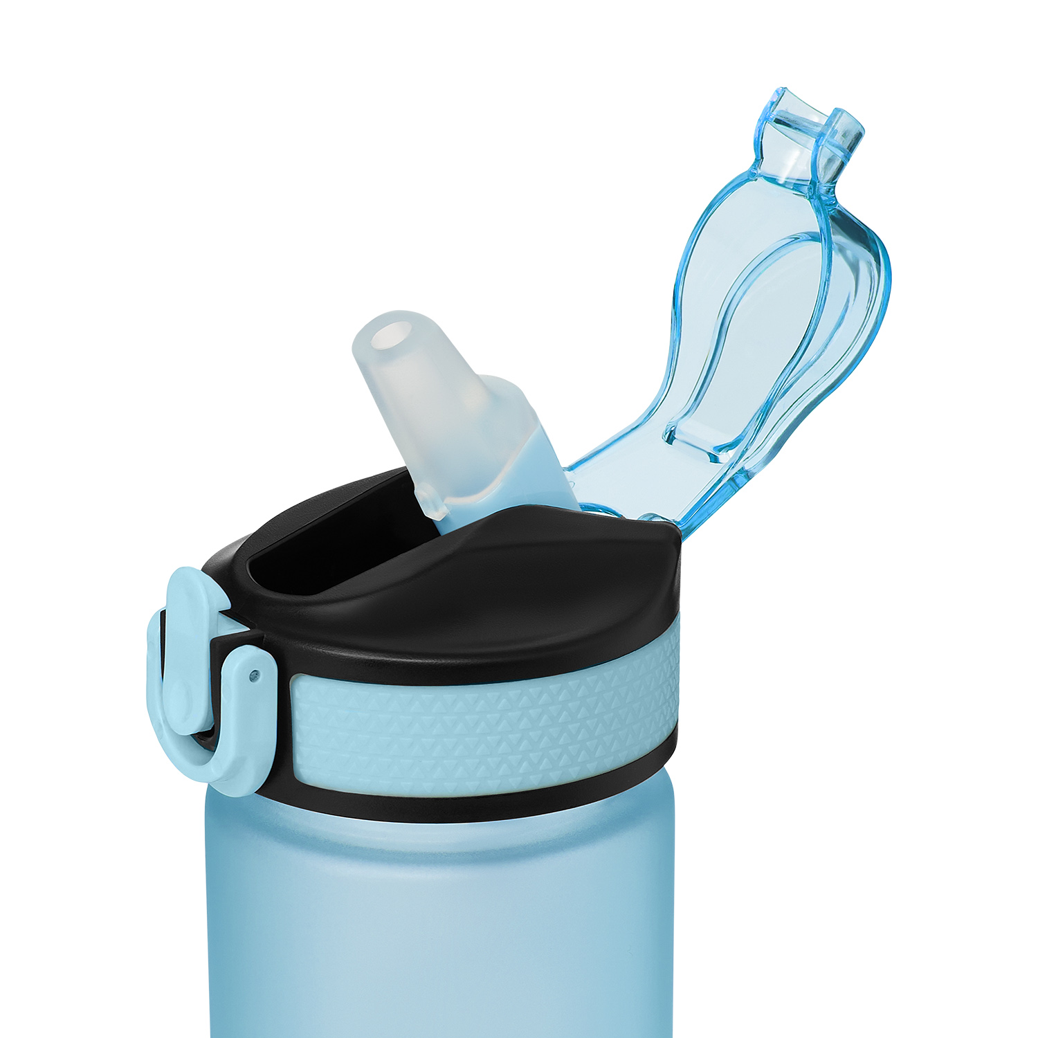 Бутылка для воды Флип мини (Flip mini), голубая-5