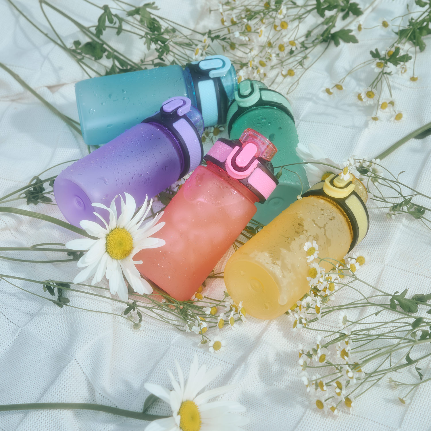 Бутылка для воды Флип мини (Flip mini), бирюзовая-9
