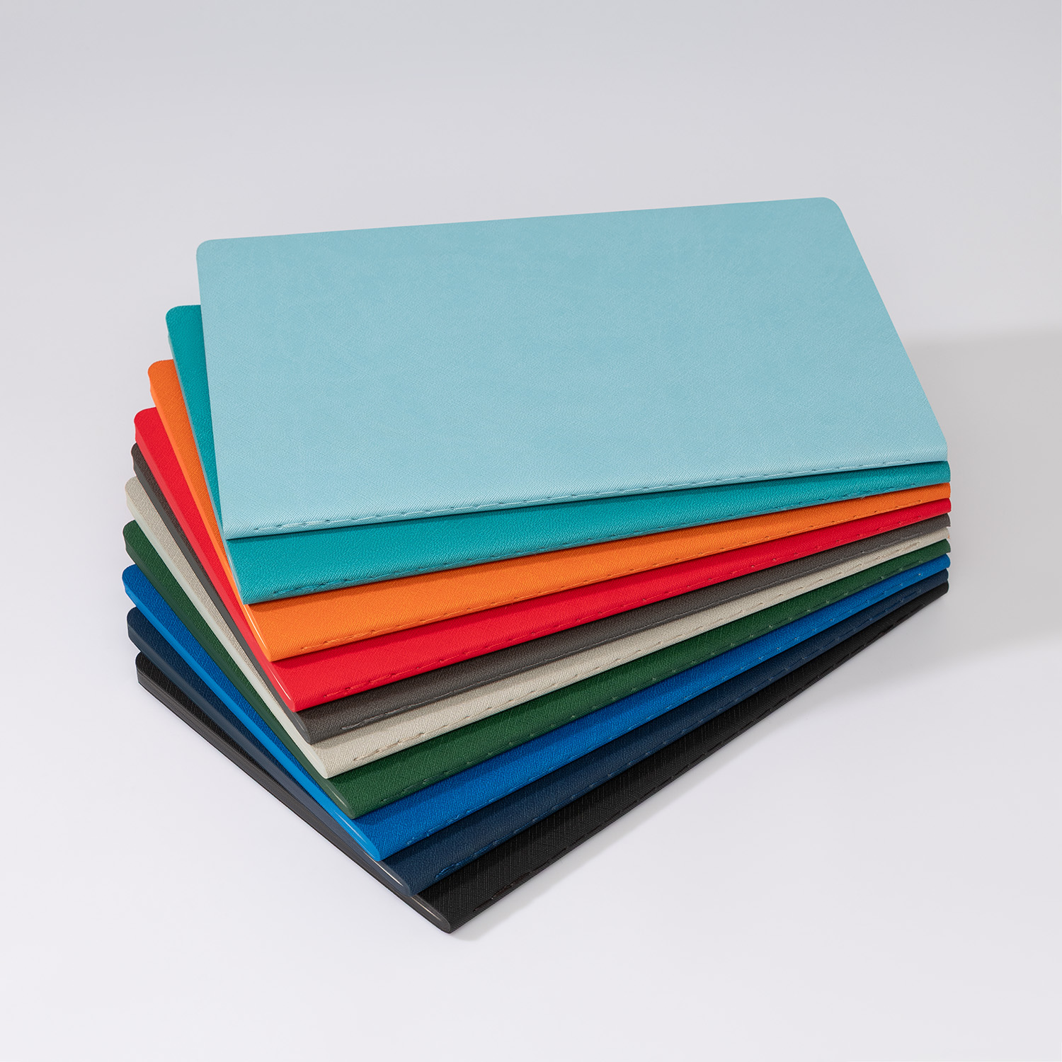 Блокнот Корса слим (Corsa slim), бирюзовый-13