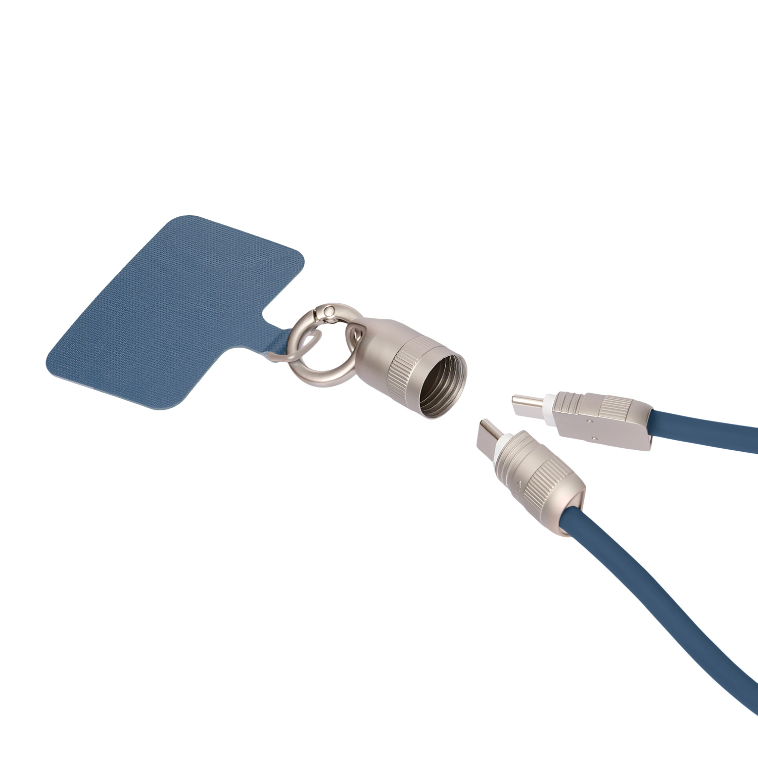 Кабель-ланьярд Корд (Cord), синий-2