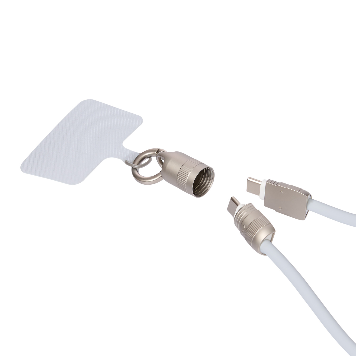 Кабель-ланьярд Корд (Cord), светло-серый-2