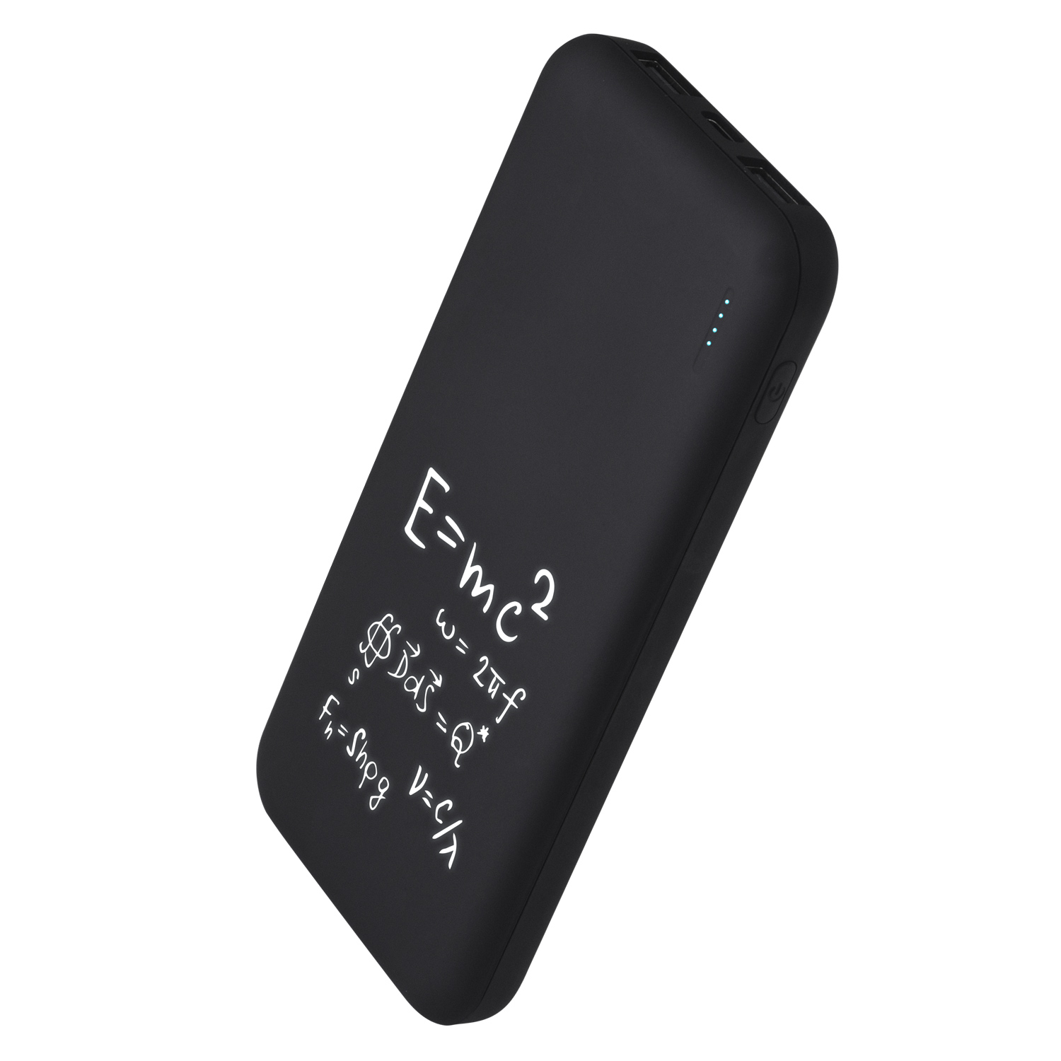 Внешний аккумулятор с подсветкой Люче (Luce) 10000 mAh, черный-8
