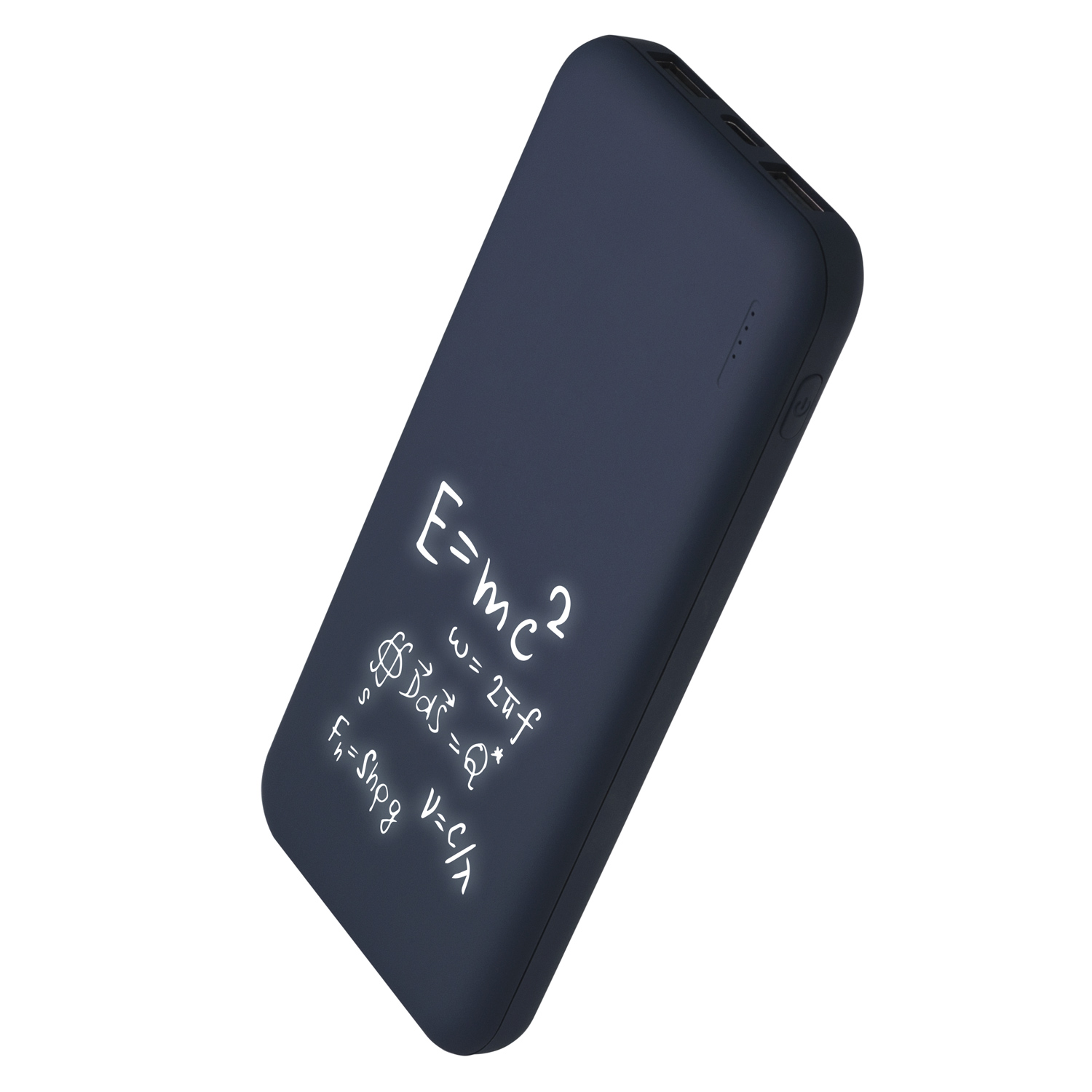 Внешний аккумулятор с подсветкой Люче (Luce) 10000 mAh, синий-8