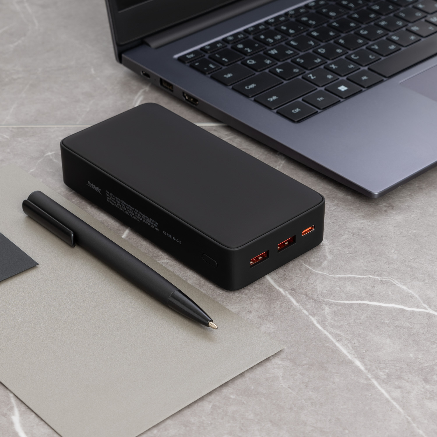 Внешний аккумулятор с подсветкой Анкор Плюс PD (Ancor PD Plus) 20000 mAh, черный-17