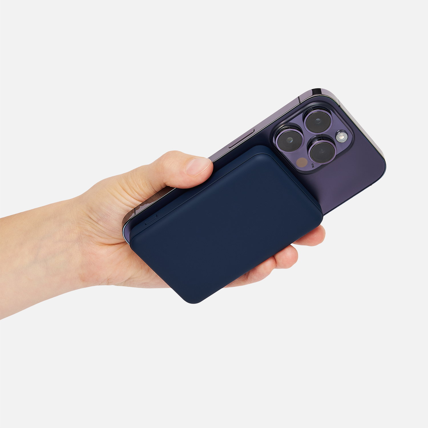 Внешний аккумулятор Ларго PD (Largo PD) 5000mAh с функцией беспроводной зарядки 15W, синий-15