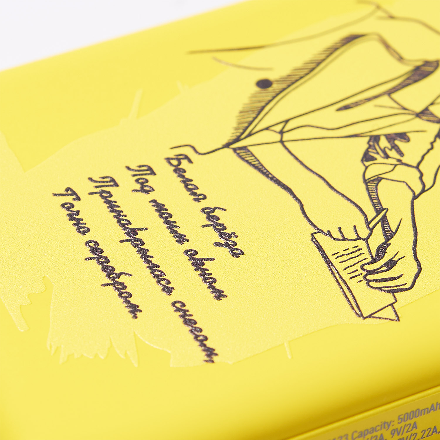 Внешний аккумулятор Ларго PD (Largo PD) 5000mAh с функцией беспроводной зарядки 15W, желтый-20
