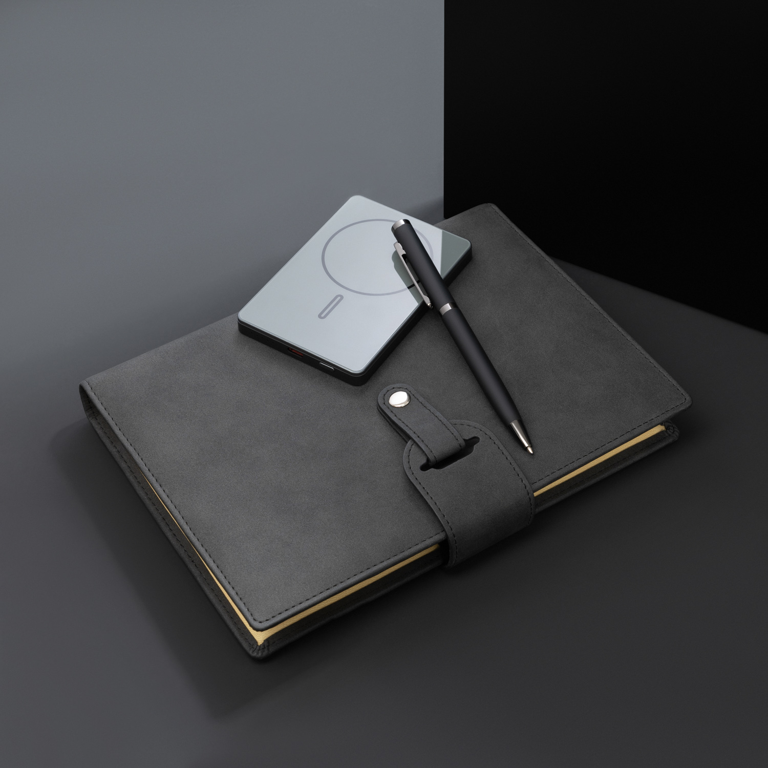 Внешний аккумулятор Оникс PD (Onyx PD) 5000mAh с функцией беспроводной зарядки 15W, серый-16