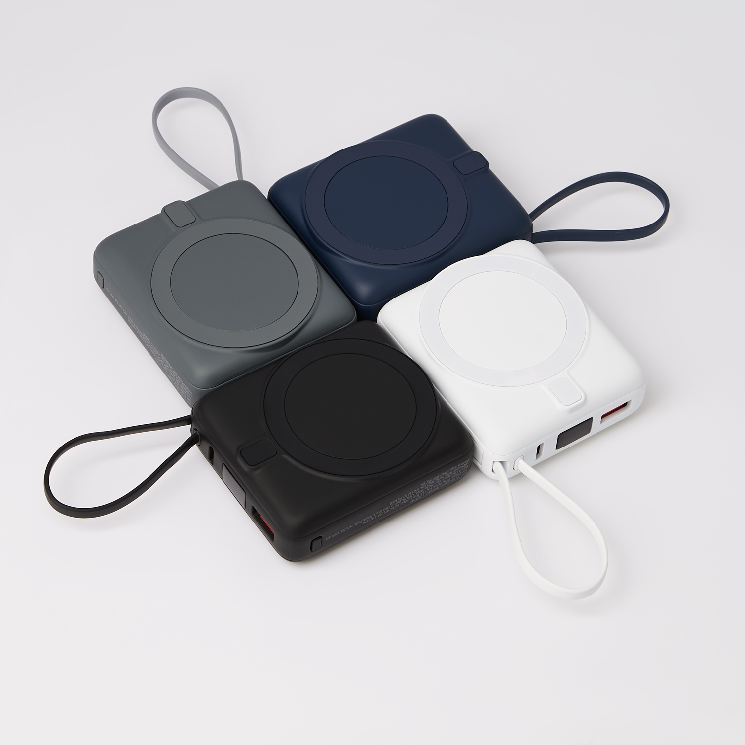 Внешний аккумулятор с подсветкой Риттер PD (Ritter PD) 10000mAh с функцией беспроводной зарядки 15W, синий-22
