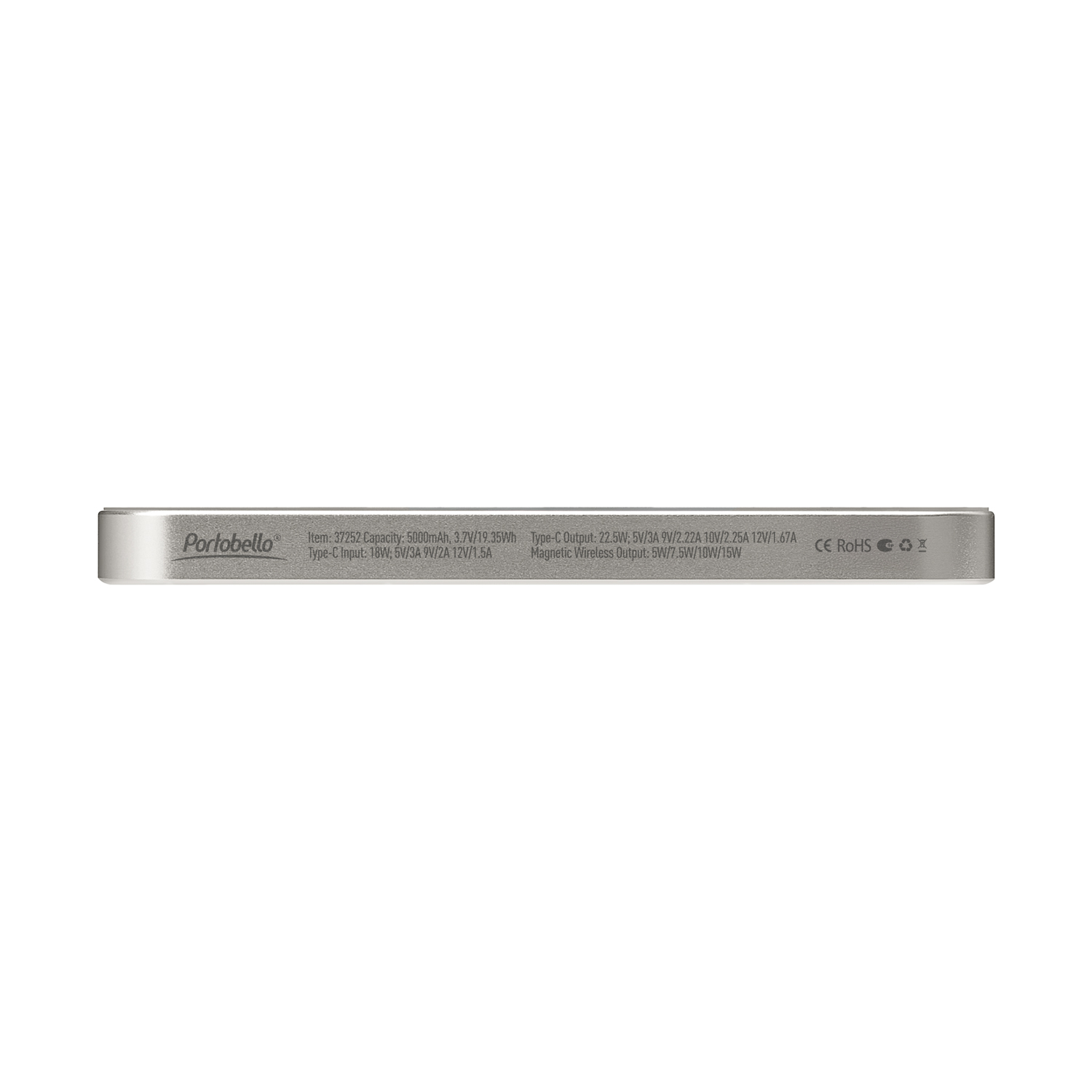 Внешний аккумулятор Артекс PD (Artex PD) 5000mAh с функцией беспроводной зарядки 15W, титановый-3