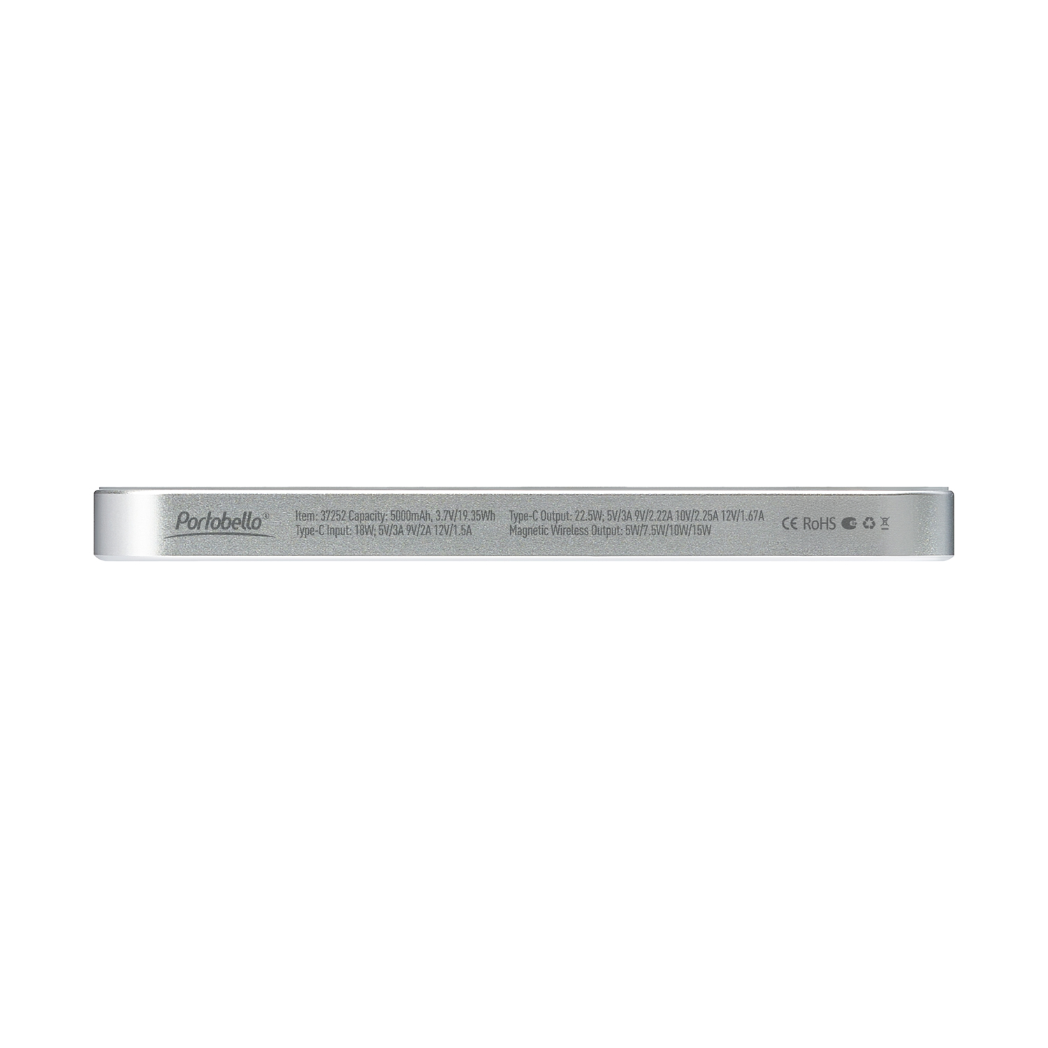 Внешний аккумулятор Артекс PD (Artex PD) 5000mAh с функцией беспроводной зарядки 15W, серебряный-3