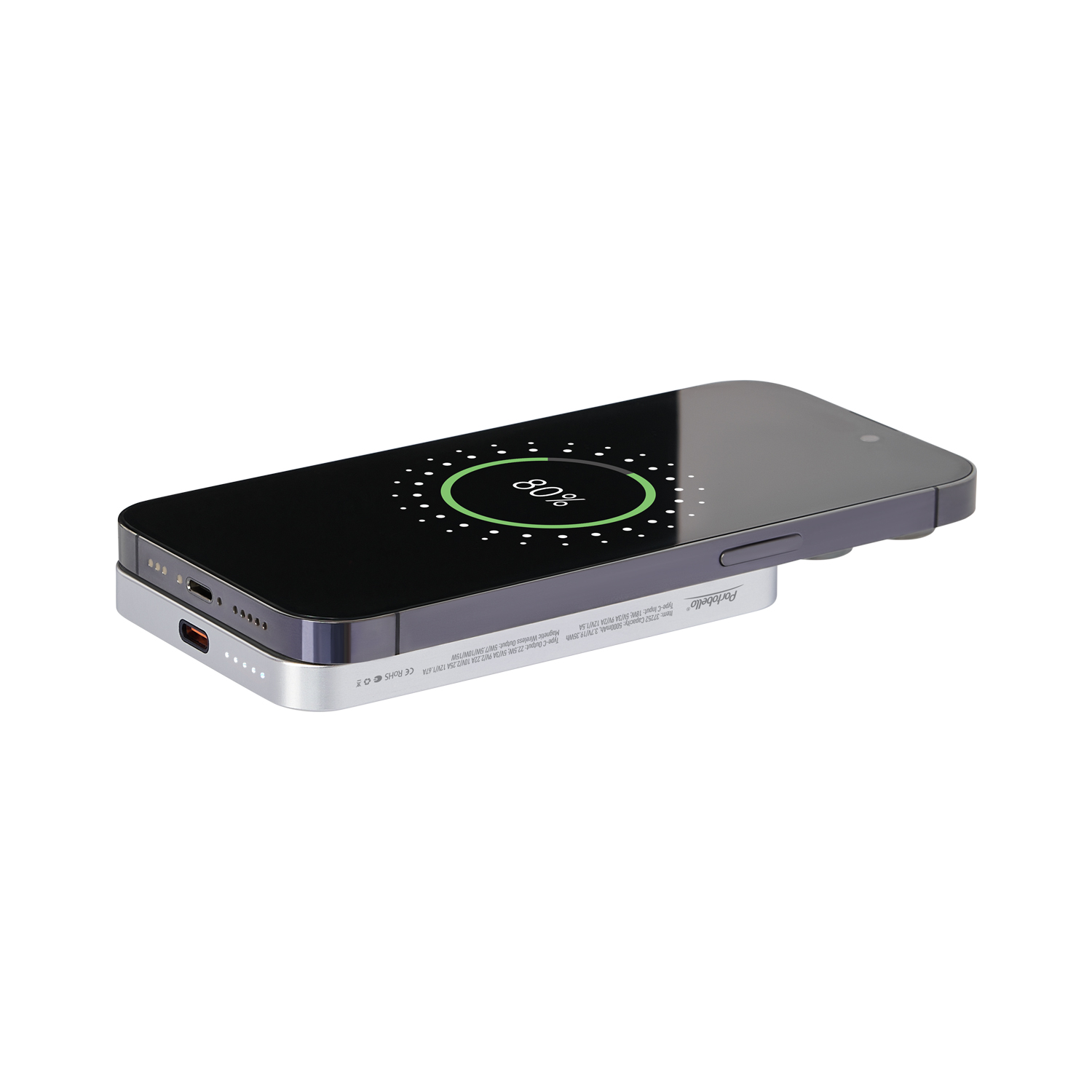 Внешний аккумулятор Артекс PD (Artex PD) 5000mAh с функцией беспроводной зарядки 15W, серебряный-16