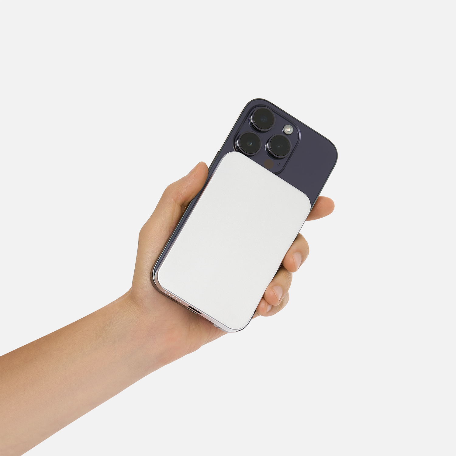 Внешний аккумулятор Артекс PD (Artex PD) 5000mAh с функцией беспроводной зарядки 15W, серебряный-17