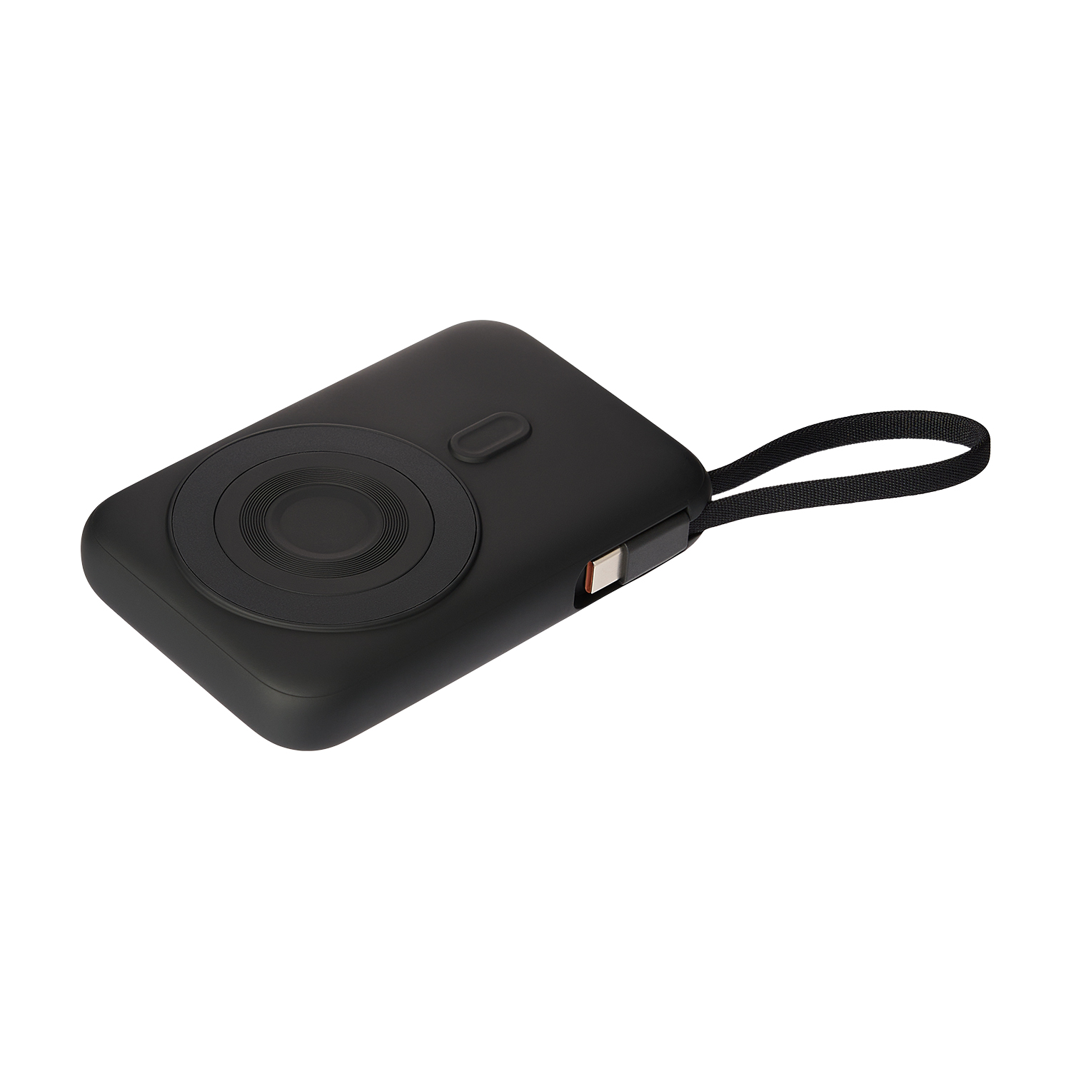 Внешний аккумулятор Комбо (Combo) 4-в-1 10000mAh с функцией беспроводной зарядки 15W, черный-2