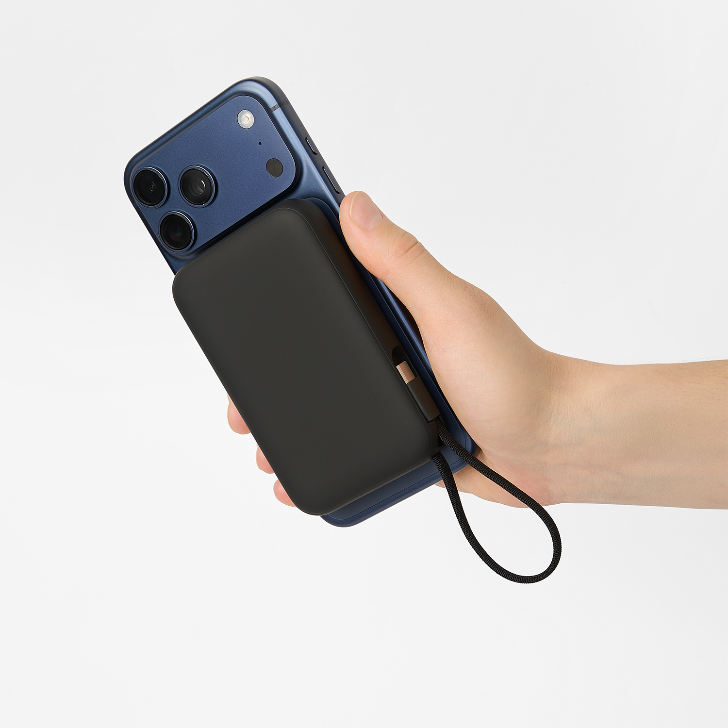 Внешний аккумулятор Комбо (Combo) 4-в-1 10000mAh с функцией беспроводной зарядки 15W, черный-14