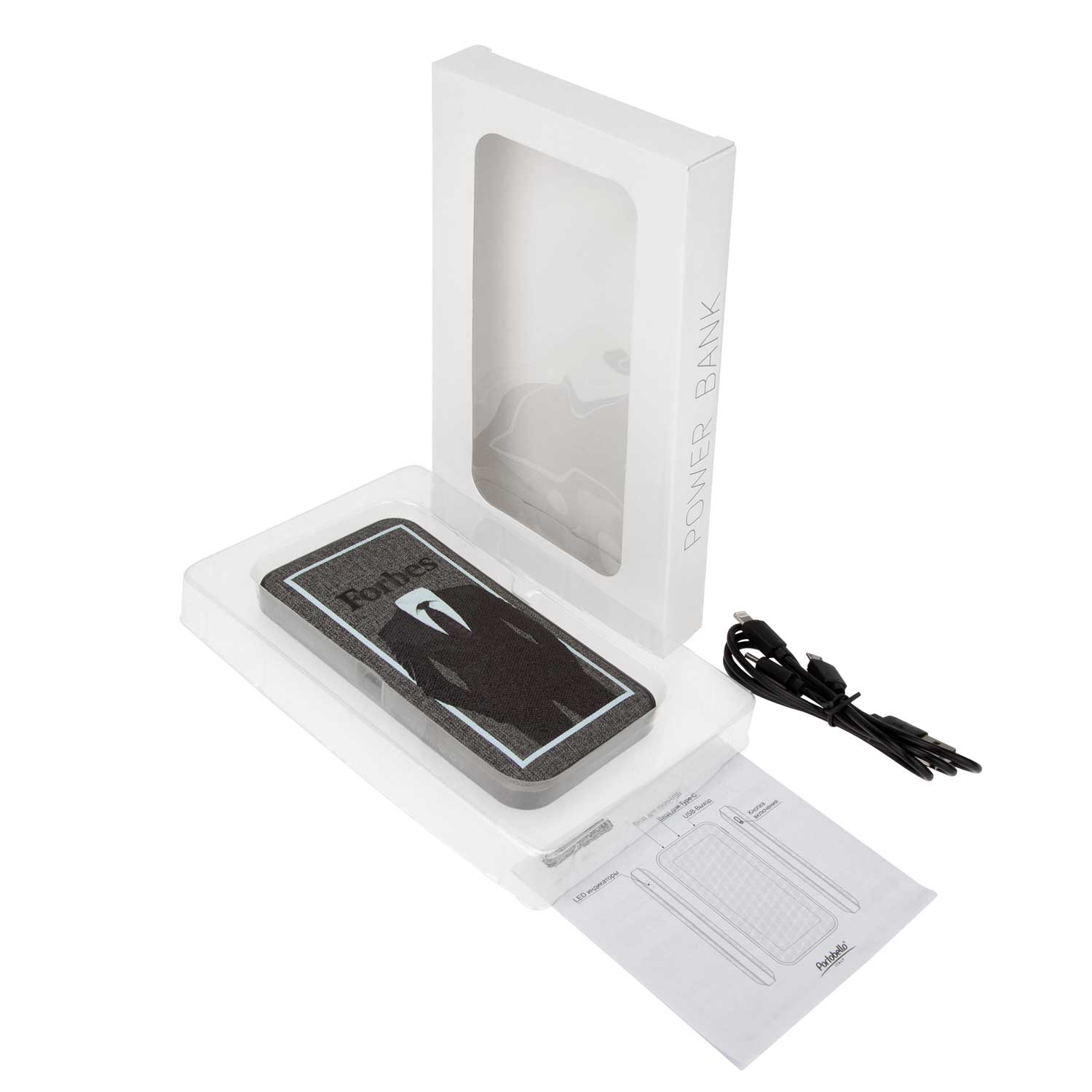 Внешний аккумулятор Твид PB (Tweed PB) 10000 mAh, черный-4