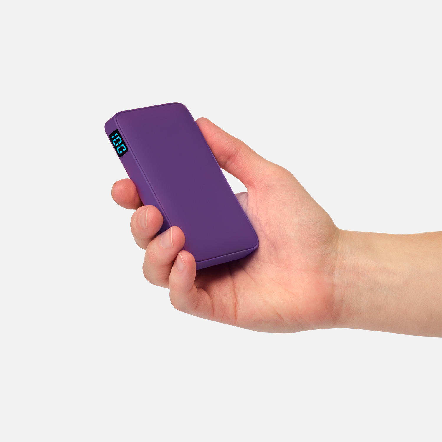 Внешний аккумулятор с подсветкой Анкор (Ancor) 5000 mAh, фиолетовый-6
