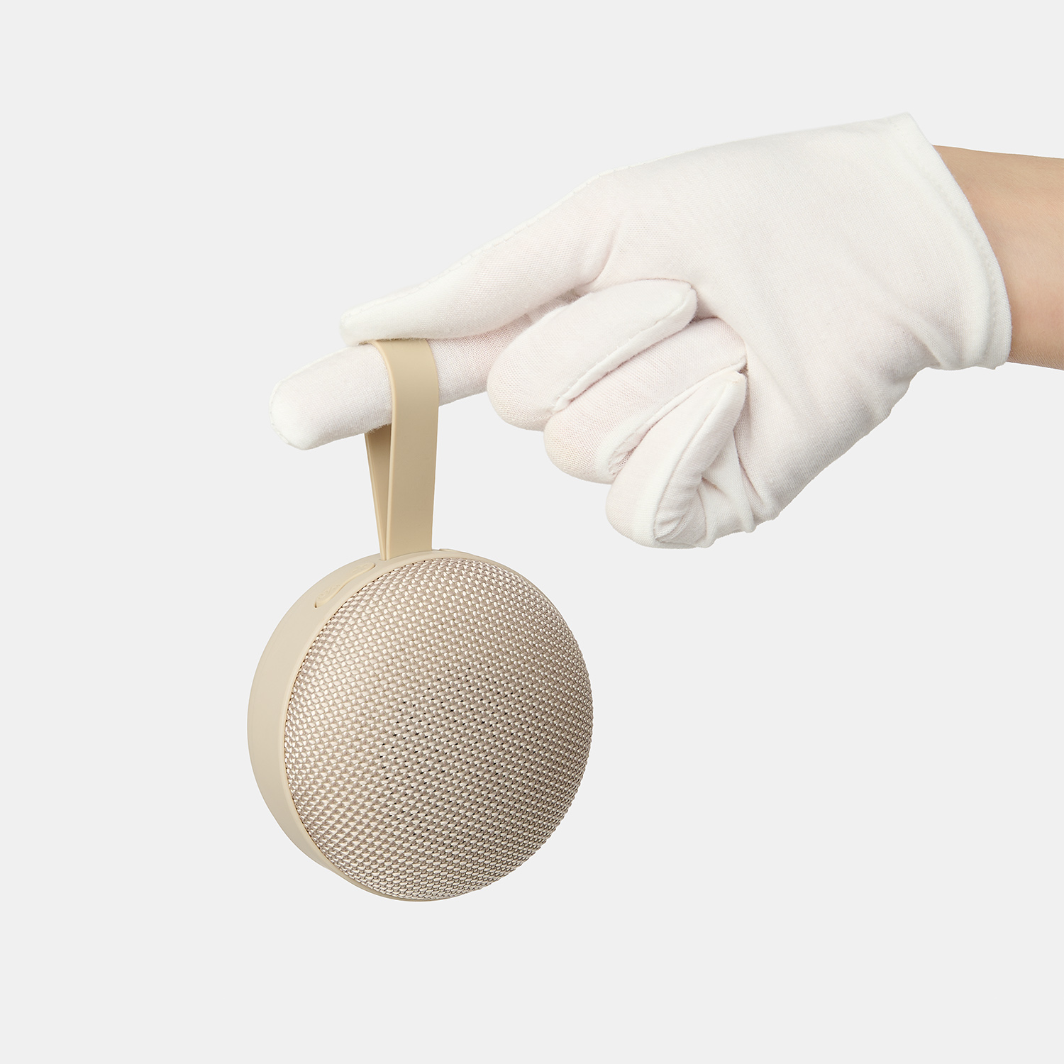 Беспроводная колонка Сэнд (Sand) 900 mAh, бежевая-6