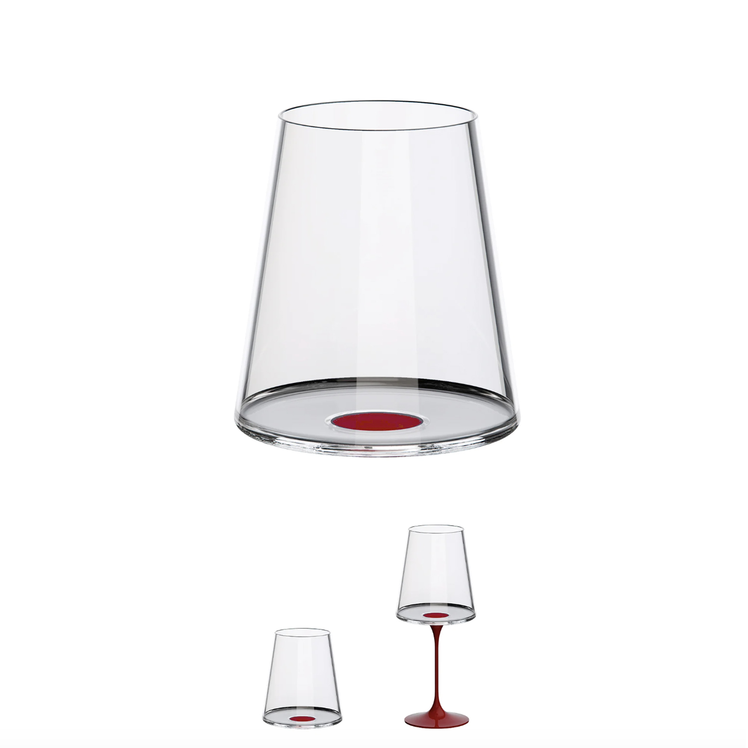 Хрустальный бокал для красного вина на магните Trebonn SplitGlass, 2 шт, 450 мл-4