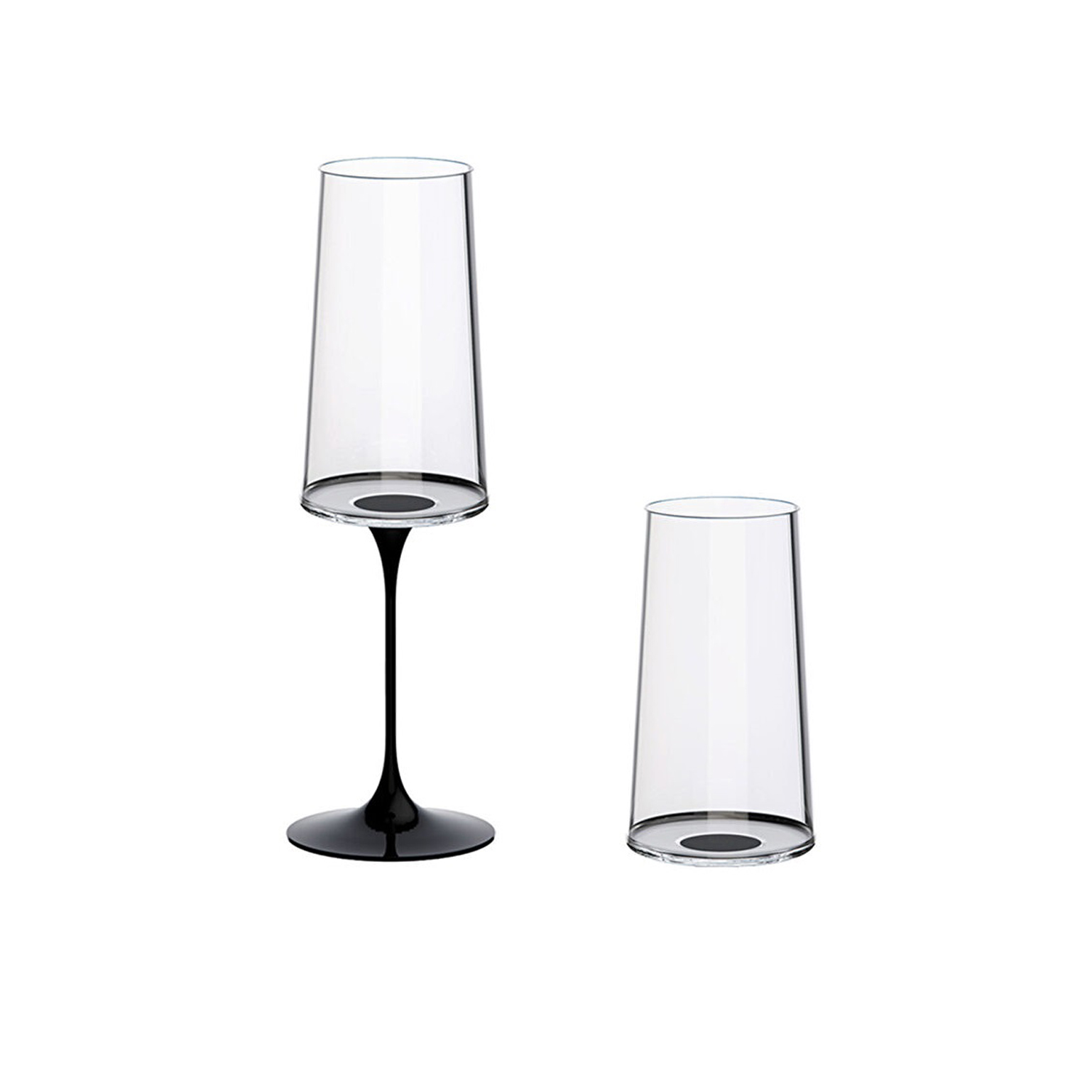 Хрустальный бокал для игристого вина на магните Trebonn SplitGlass, 2 шт, 320 мл-2
