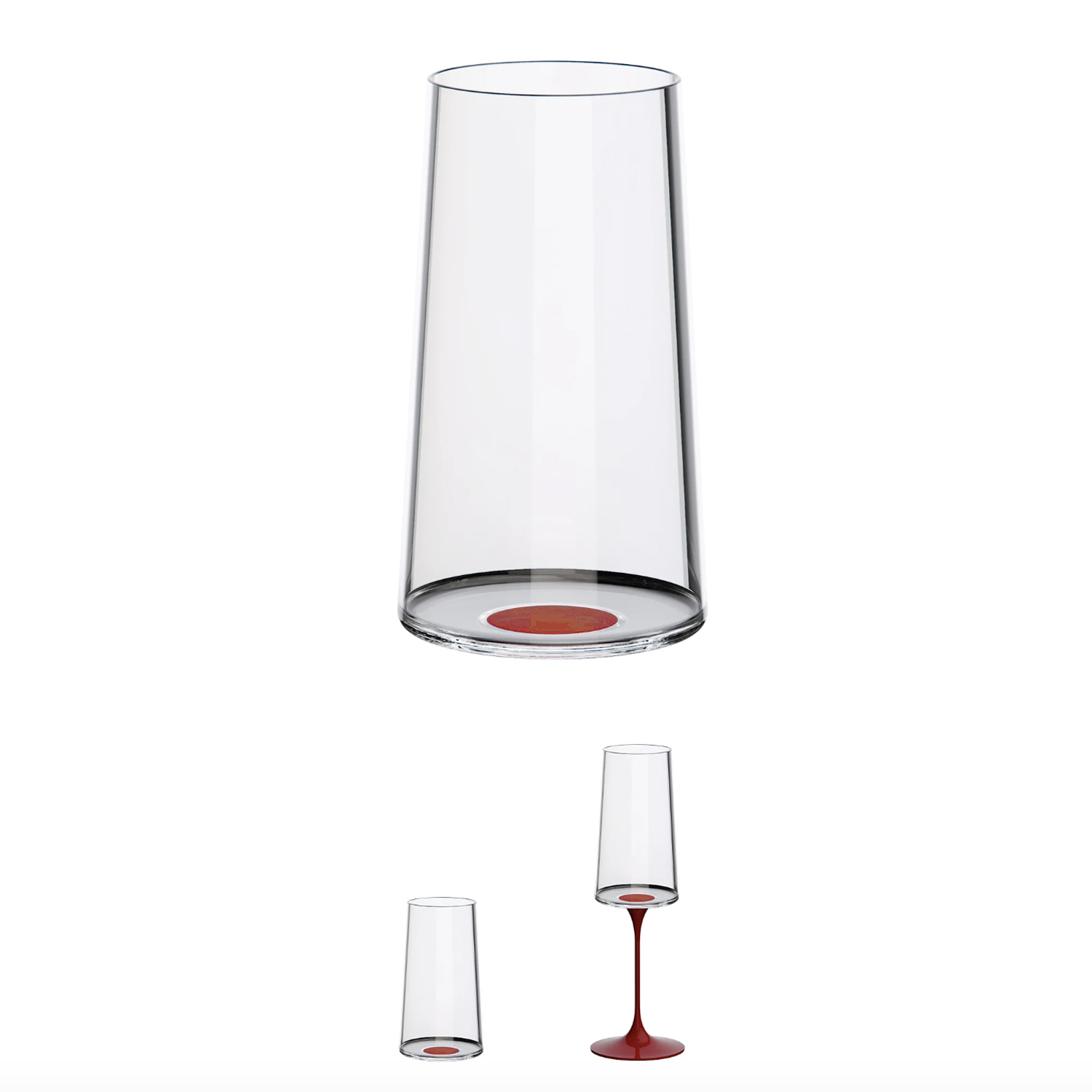 Хрустальный бокал для игристого вина на магните Trebonn SplitGlass, 2 шт, 320 мл-4
