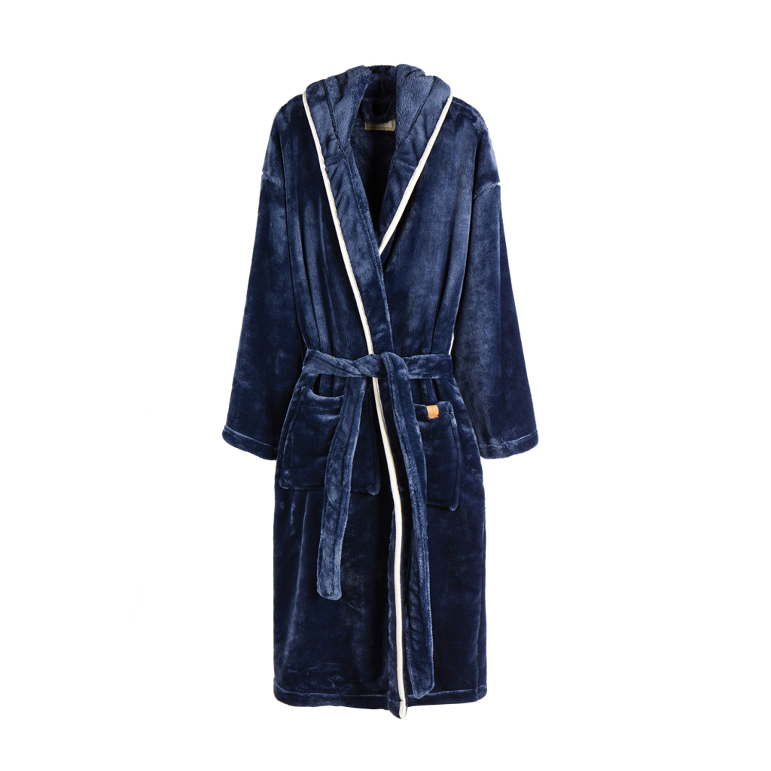 Банный халат VINGA Louis из rPET GRS, S-M, унисекс, 350 г/м²-4